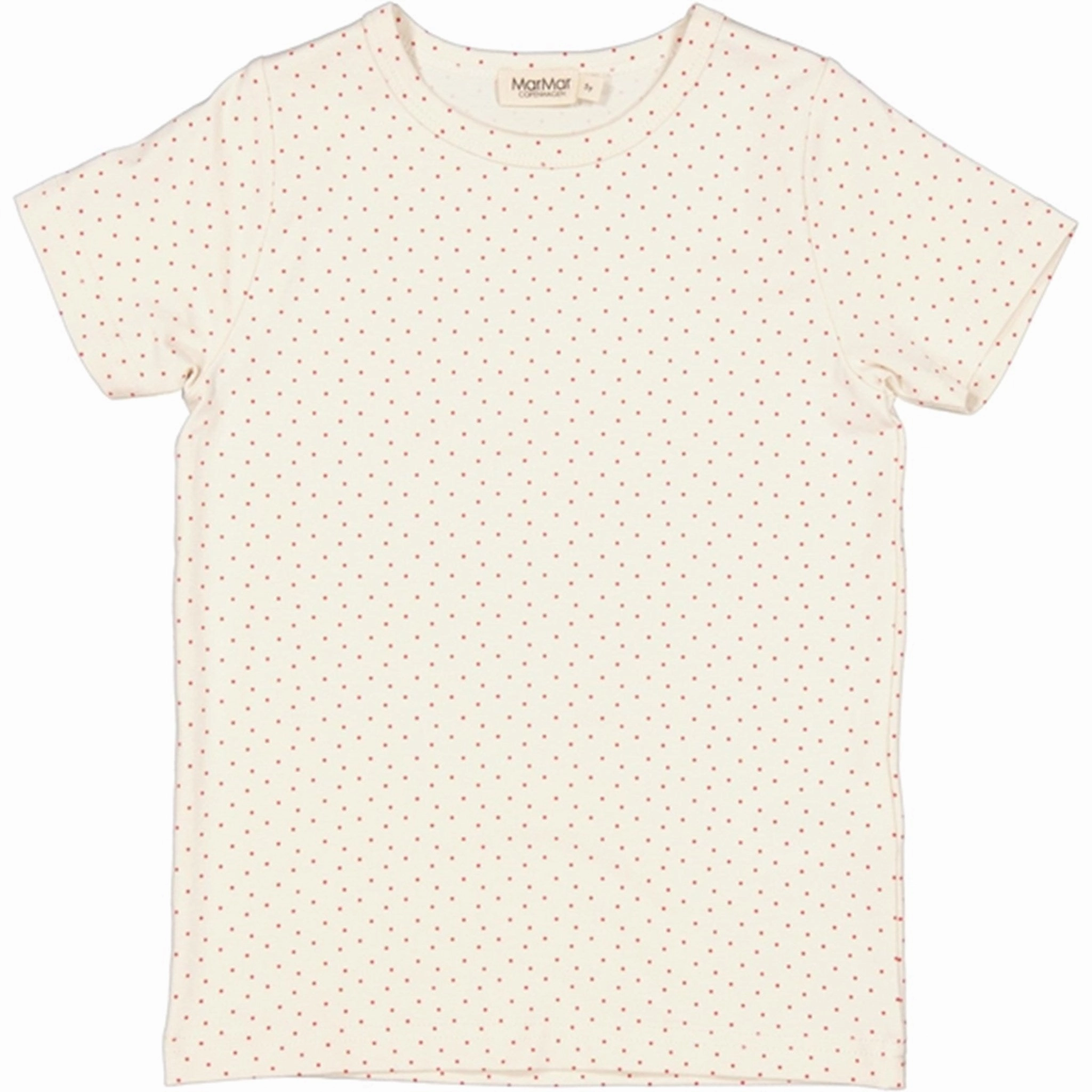 MarMar Red Currant Dot Tago T-shirt Subtle Details Relaxed Fashion