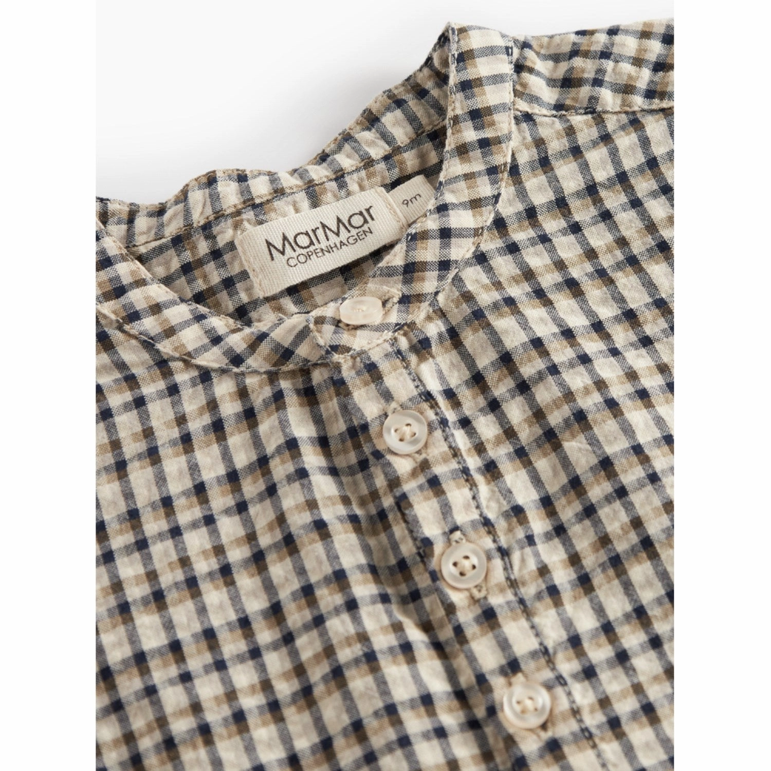 Lounge Comfort MarMar Seersucker Check Pilot Navy Check Totoro Shirt