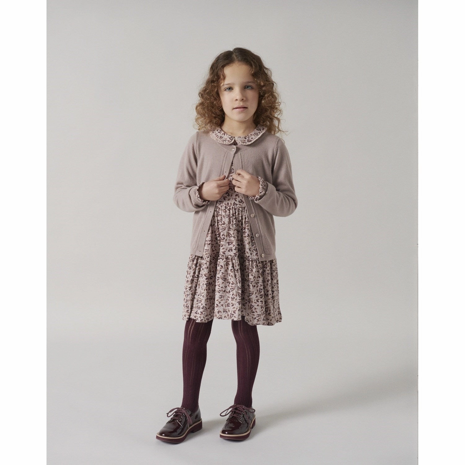 Subtle Drape Dreamy Motion MarMar Smooth Jersey Autumn Meadow Dalia Dress