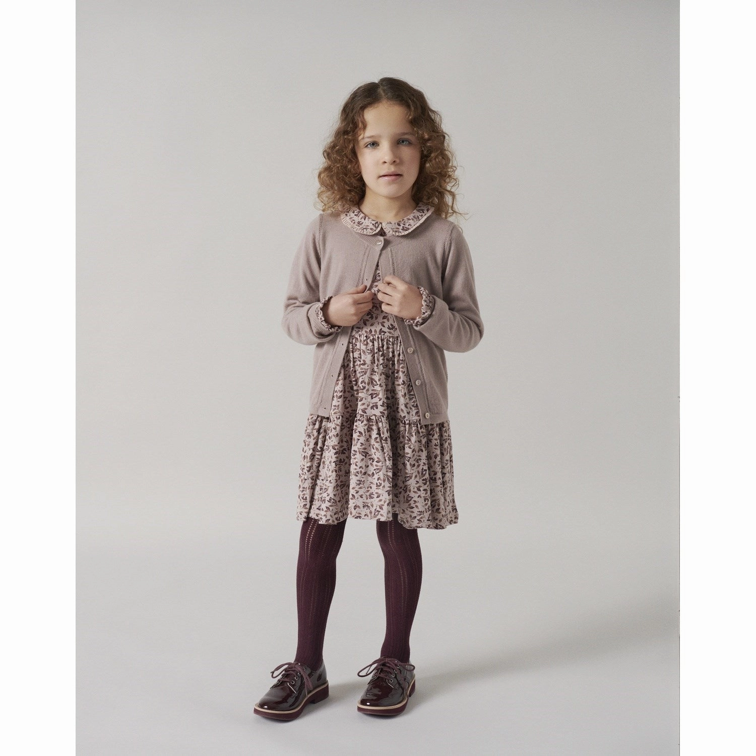 MarMar Smooth Jersey Autumn Meadow Dalia Dress Clean Outline Elegant Outline