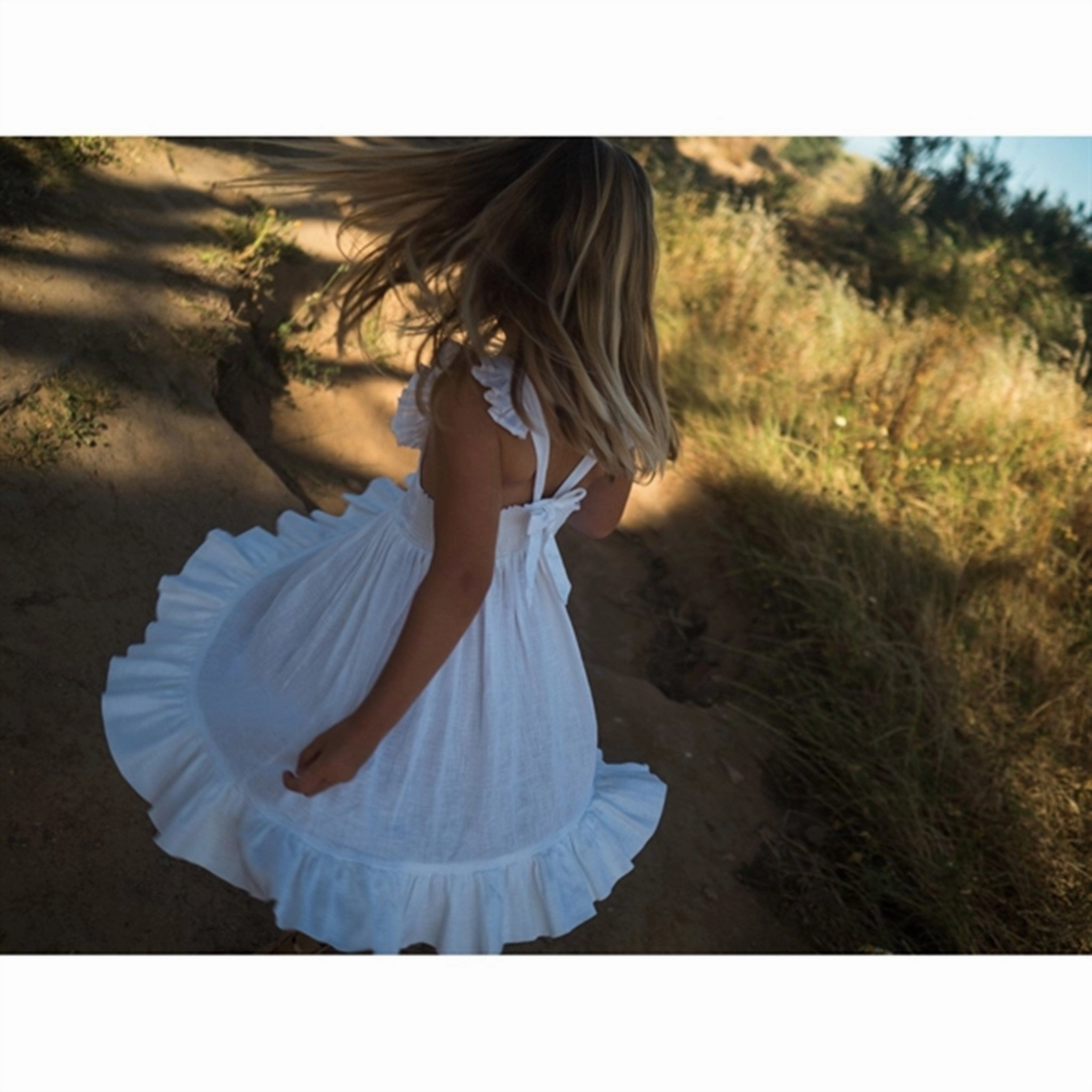 Soft Weave french chic MarMar White Danita Frill Dress