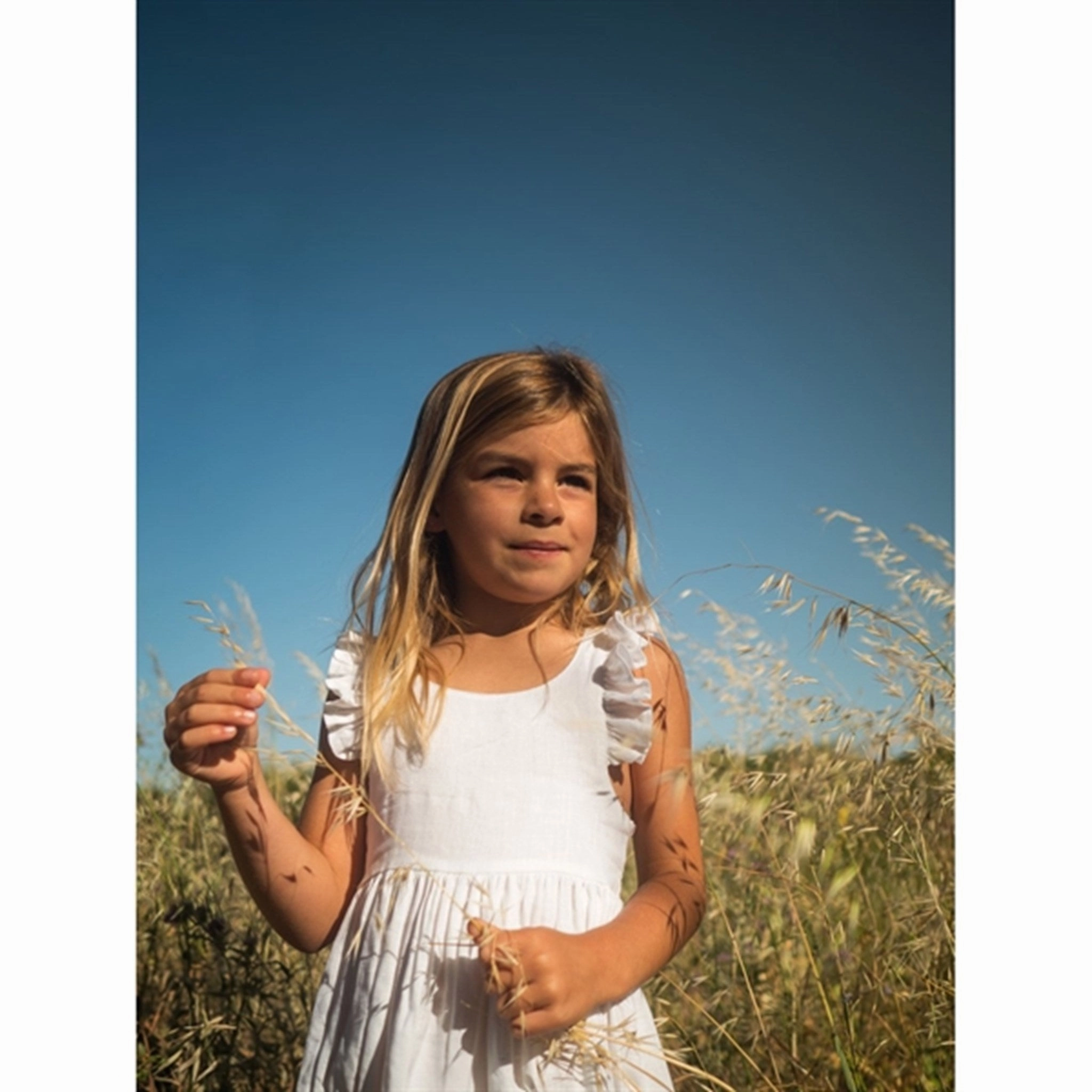 MarMar White Danita Frill Dress Cotton Skin