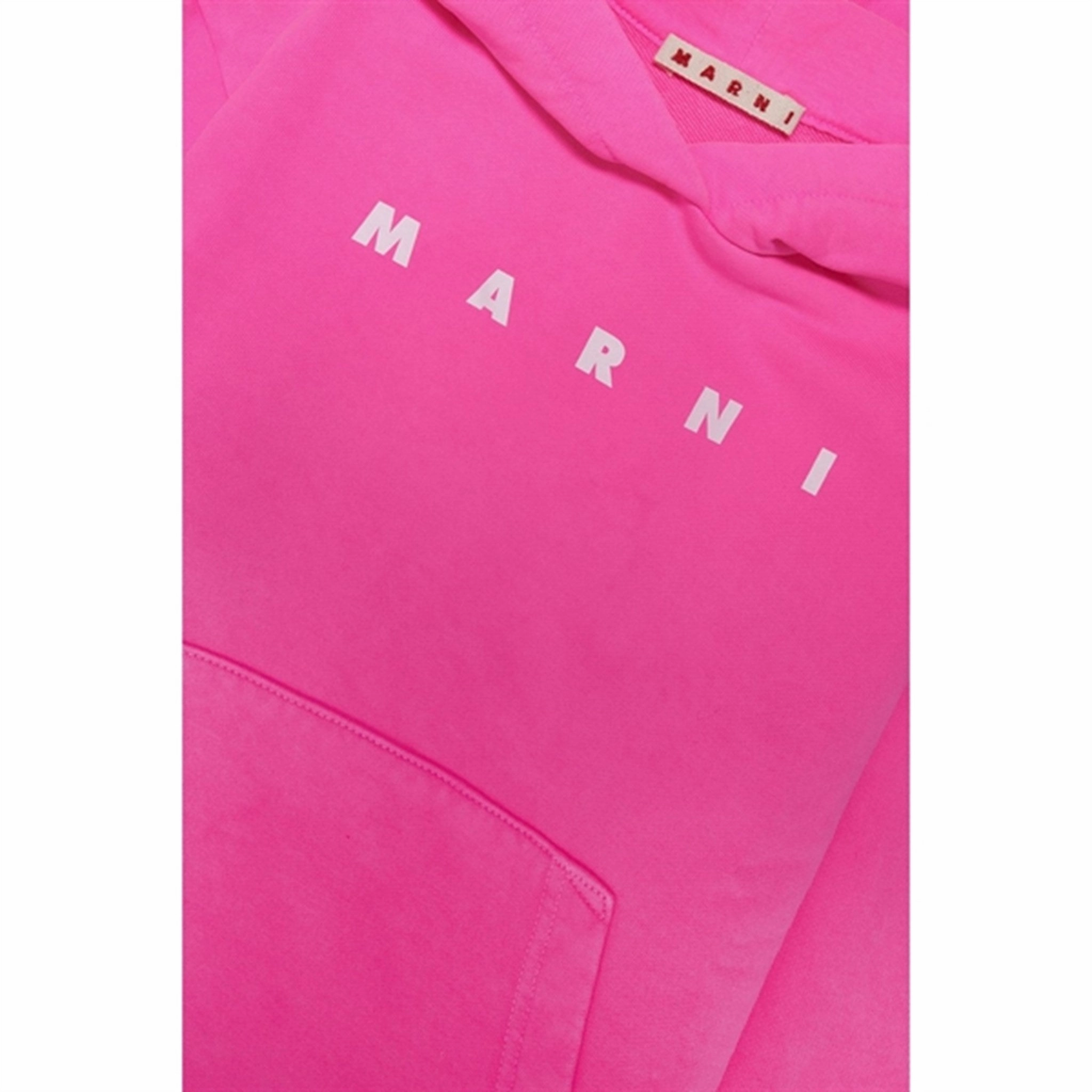 Marni Pink Fluo Sweater Durable Reinforced Hood urban vibe