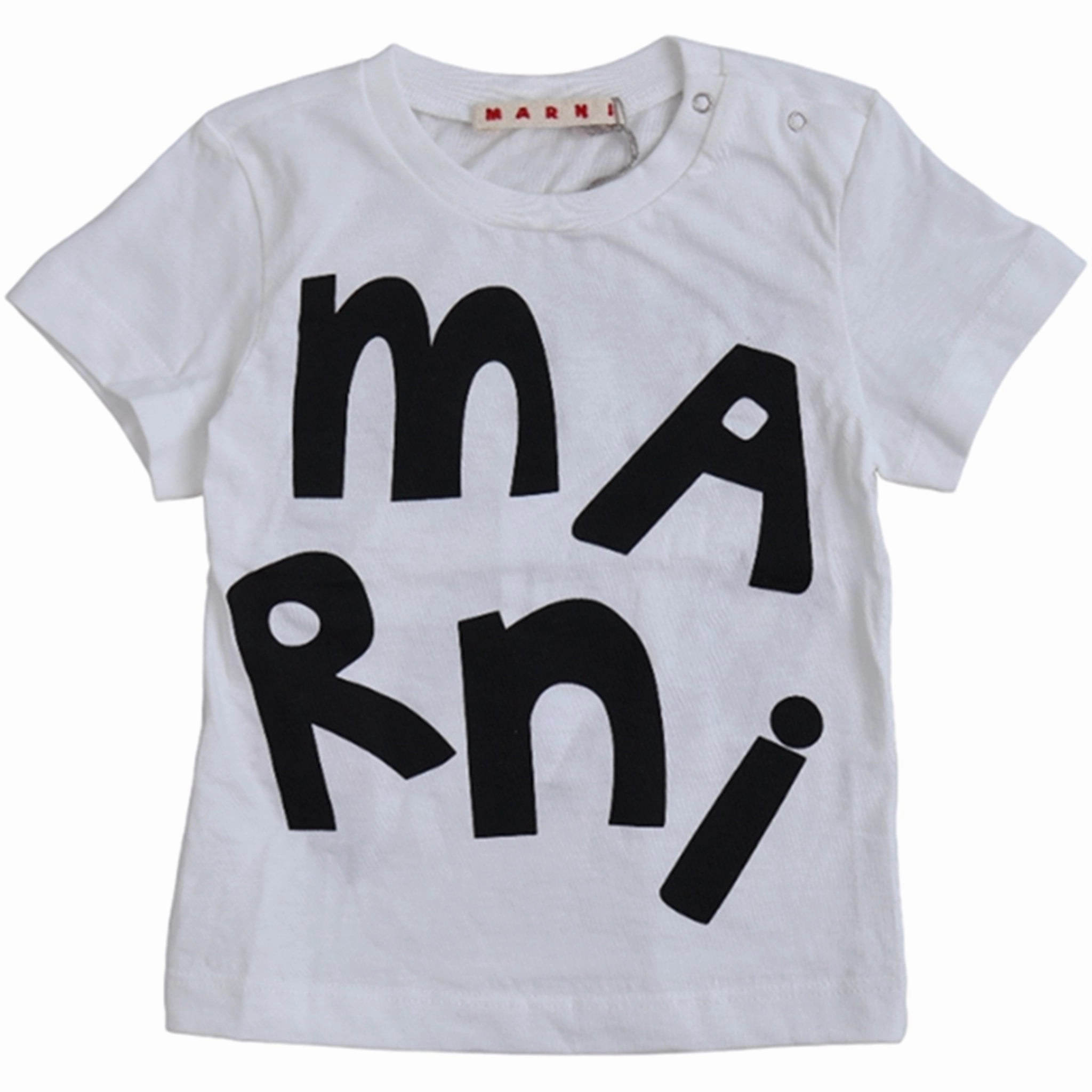 Marni White T-shirt Ruffled edges Perfect for Workouts