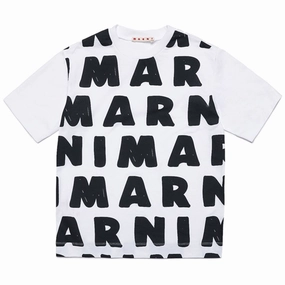 Marni White T-shirt Streetwear Fashion Top