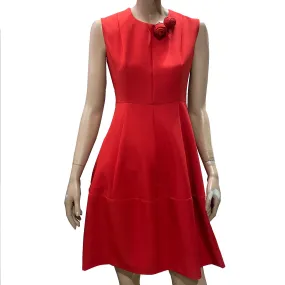 High low hem Maryley abito smanicato da donna 24IB301/M15 rosso