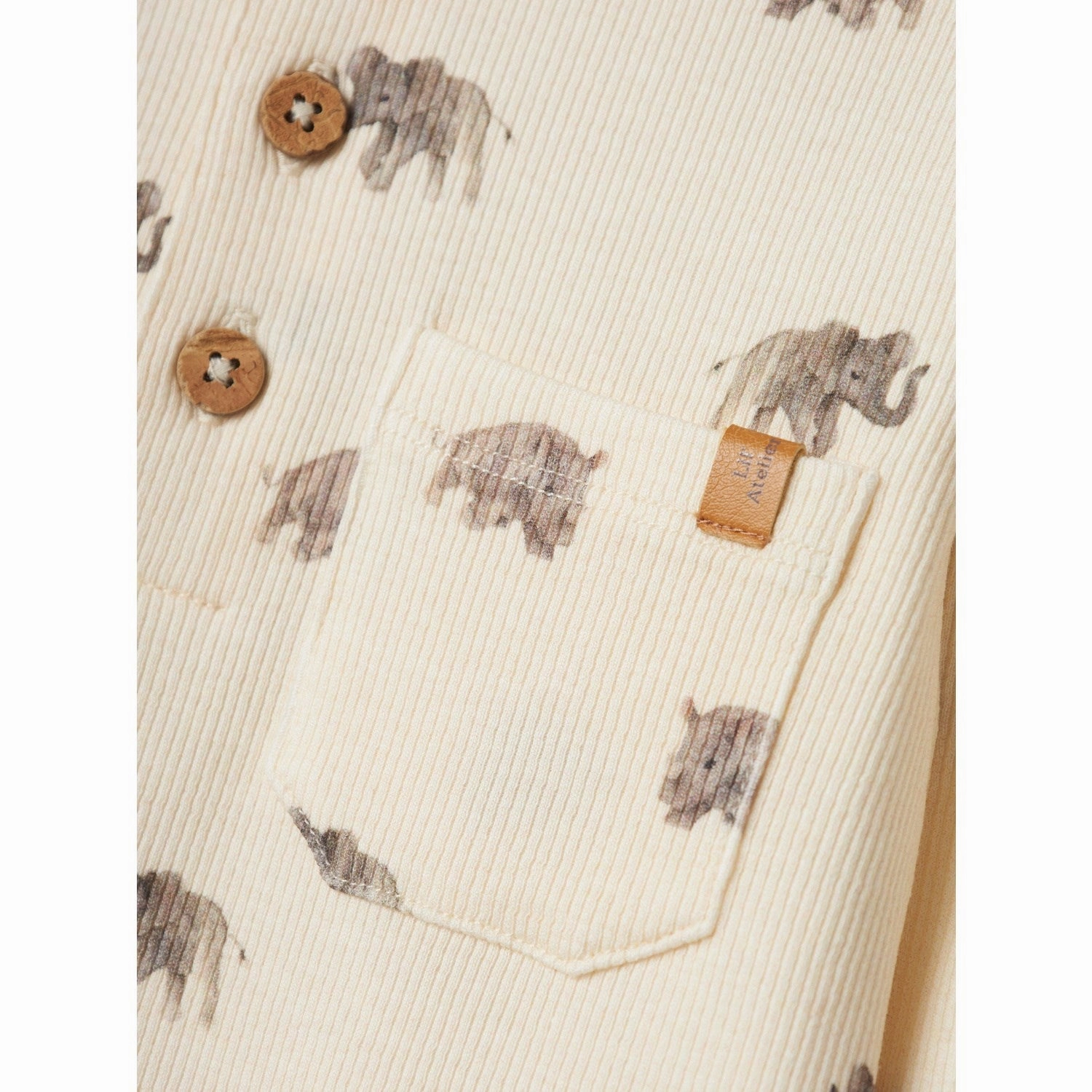 Lil'Atelier Turtledove Gavo Evo Slim Blouse Winter Retreat