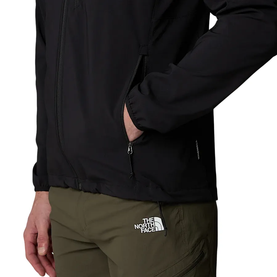 The North Face giubbino da uomo con cappuccio Nimble NF0A8CD6JK3 nero Trendy Waterproof Zippers