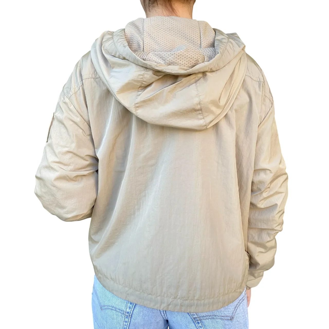 File Blauer giubbino traspirante da donna con cappuccio Burrage 25SBLDC01328-007131 283 beige