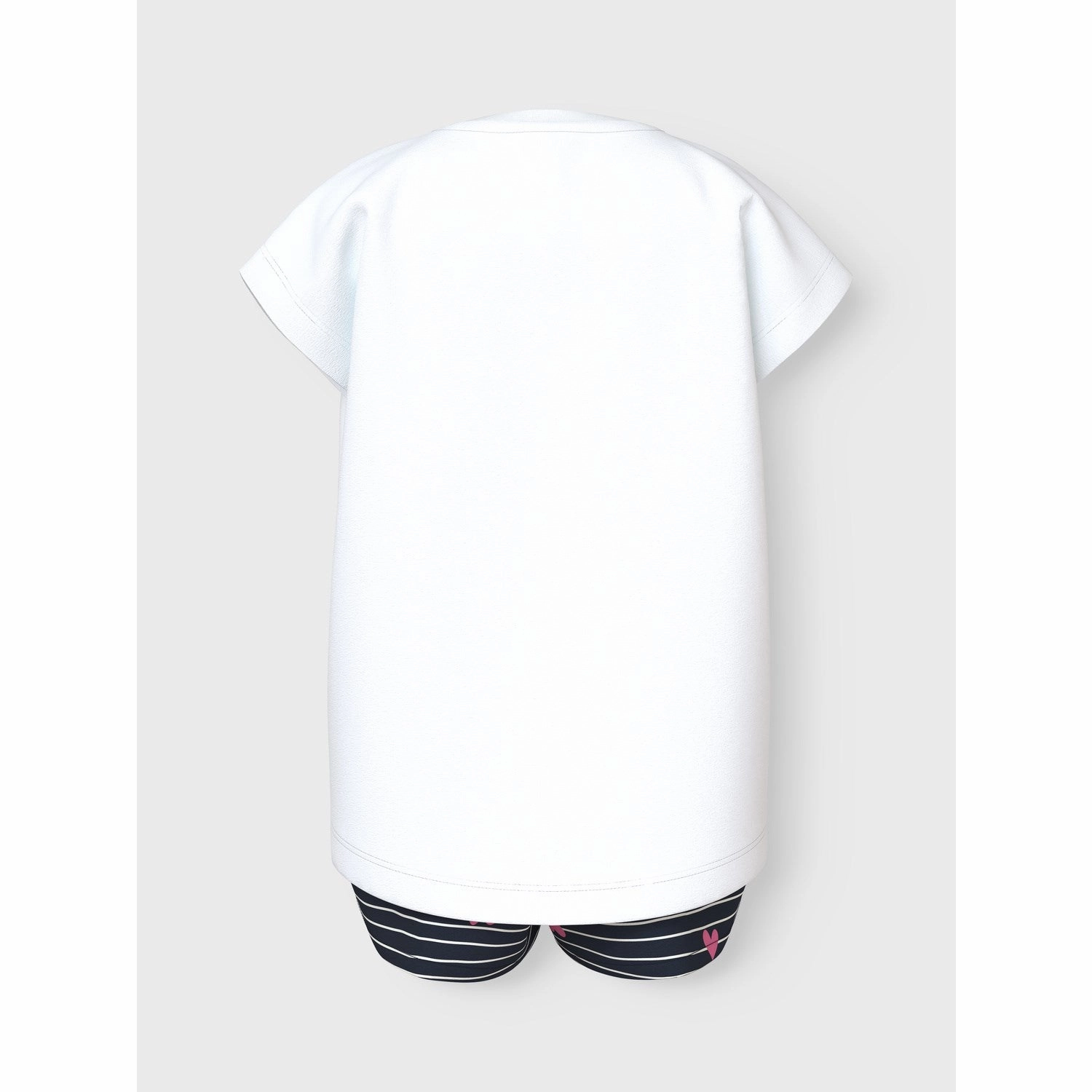 Name It Bright White Hearts Vigea Shorts Set Recycled Polyester Blend hiking clothes