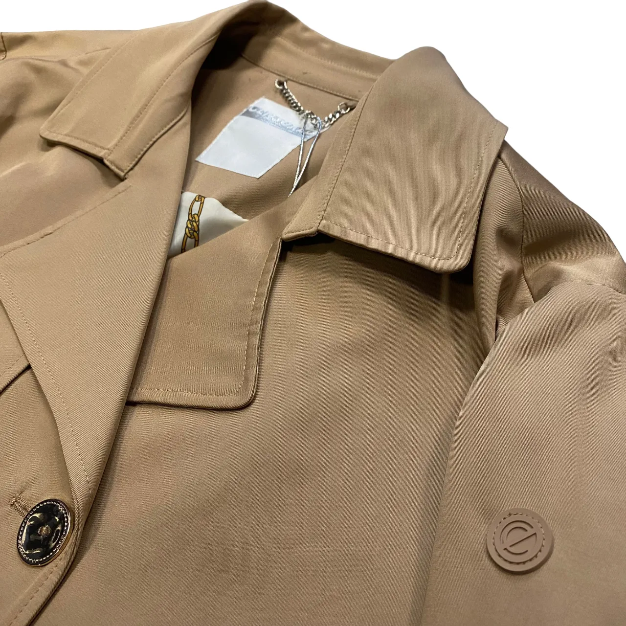 Censured giacca a doppiopetto da donna GWC174TCPY4 13 beige Soft Inner Lining Nail-polish