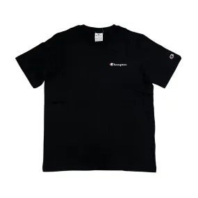 Champion maglietta manica corta da uomo in jersey con logo piccolo 220264-KK001 nero Fresh and Cool