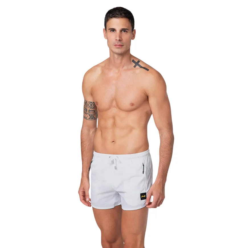 F**K pantaloncino costume mare da uomo M01BU03WH bianco Stretch Fit Technology