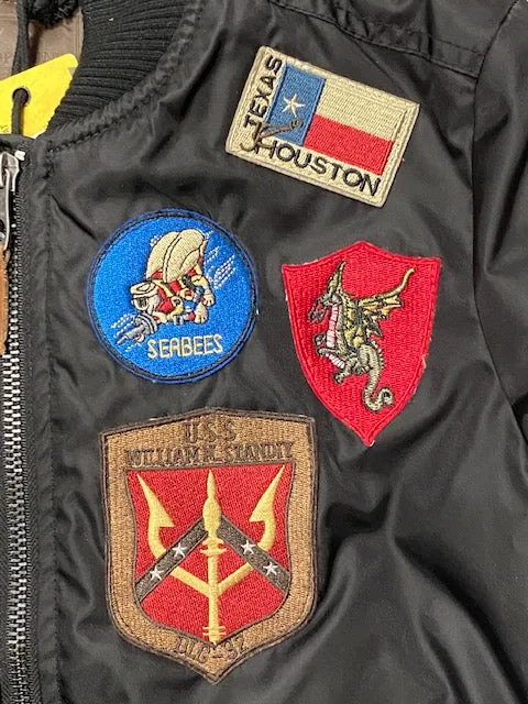 Top Gun giubbotto Bomber da donna Hollywood 51678 52387 199 nero Durable Outerwear BondedFabric