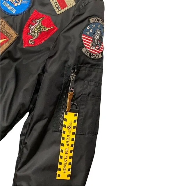 Top Gun giubbotto Bomber da donna Hollywood 51678 52387 199 nero city lights