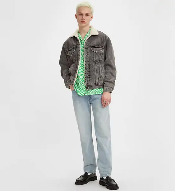 Levi's pantalone jeans da uomo 501 Original 005013346 light indigo stonewash Thermal Insulation Layer Stylish Layers