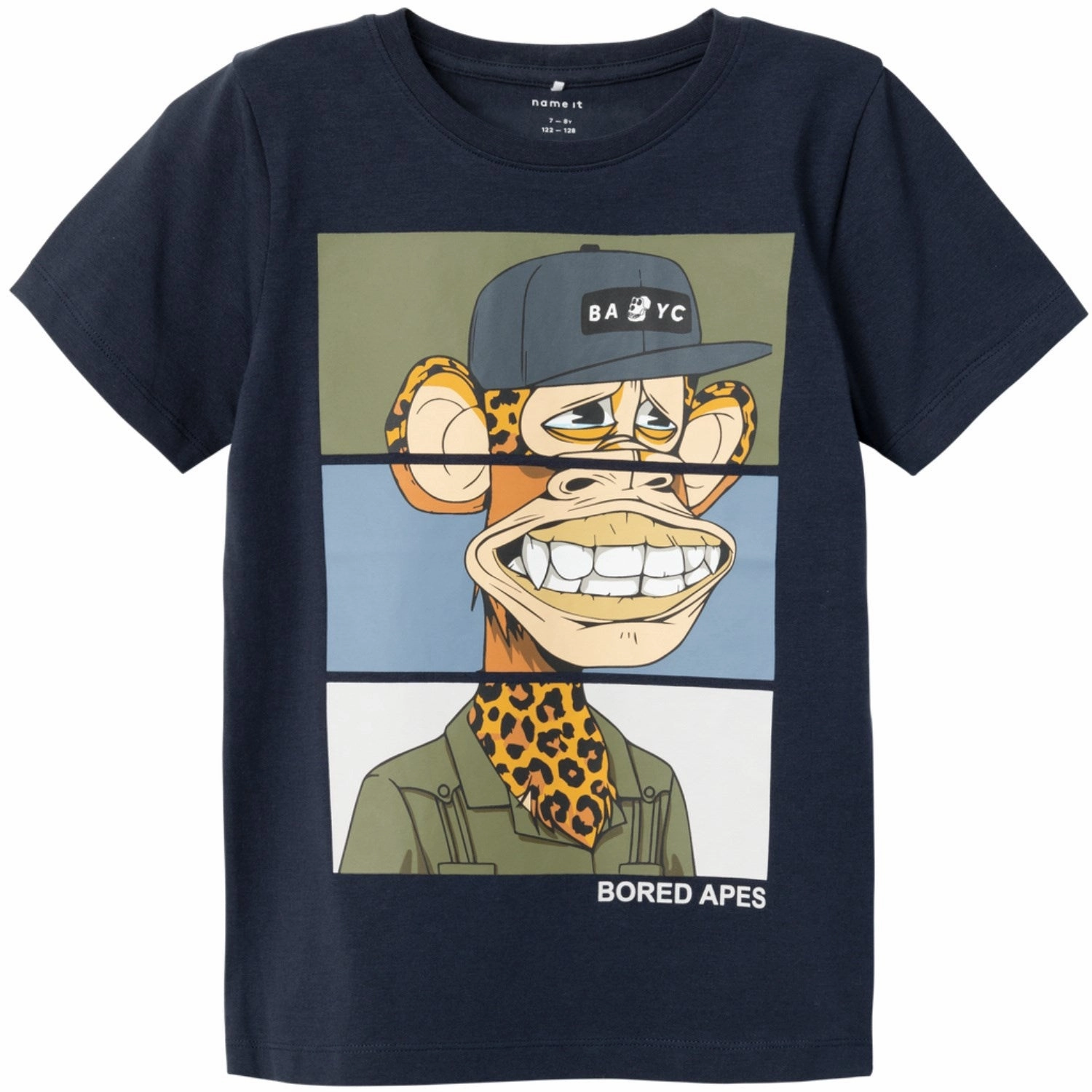 Name It Dark Sapphire Jai Bored Of Directors T-Shirt Cotton Blend Layered Look