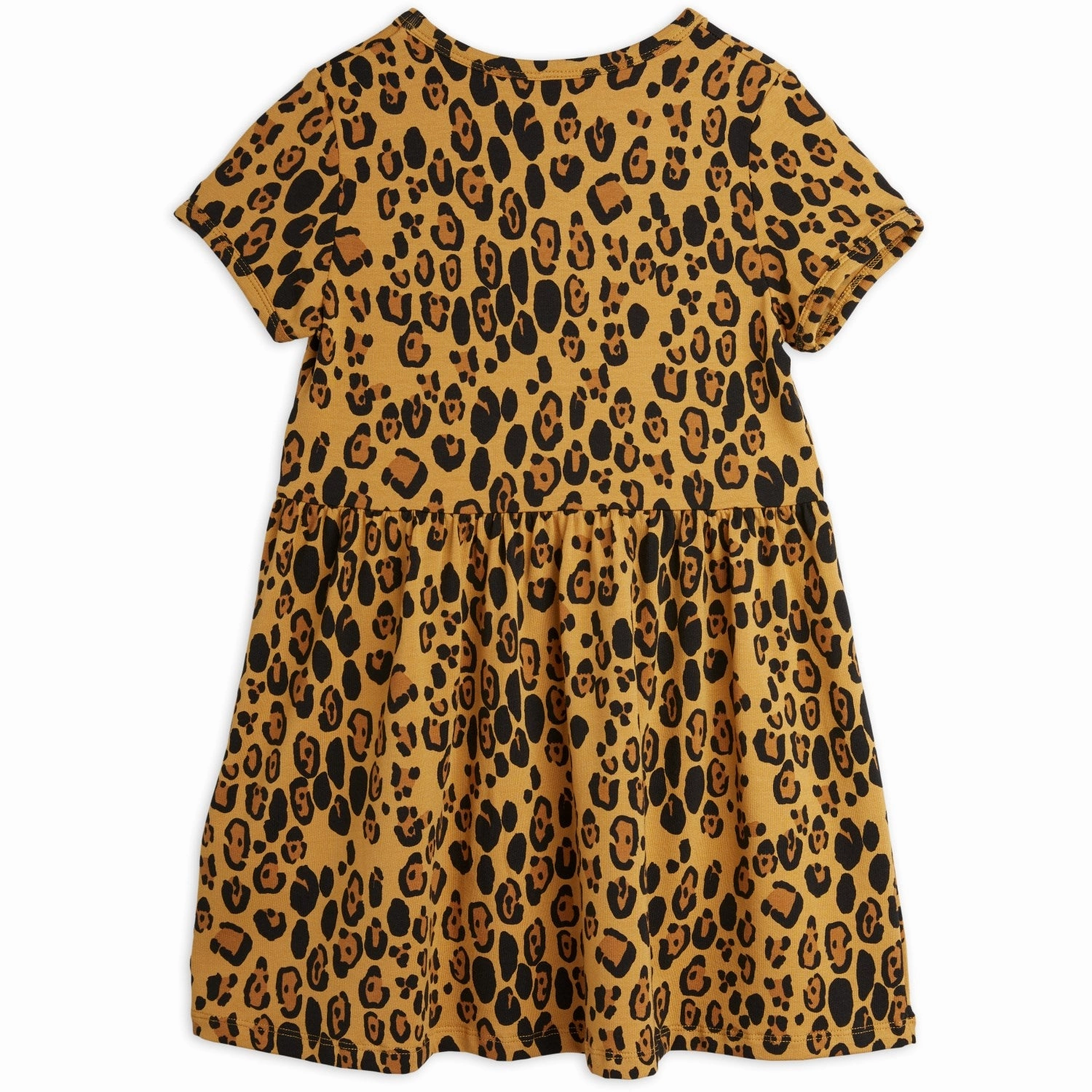 Mini Rodini Beige Basic Leopard Dress Tencel? Elegant Tailoring Relaxing Style