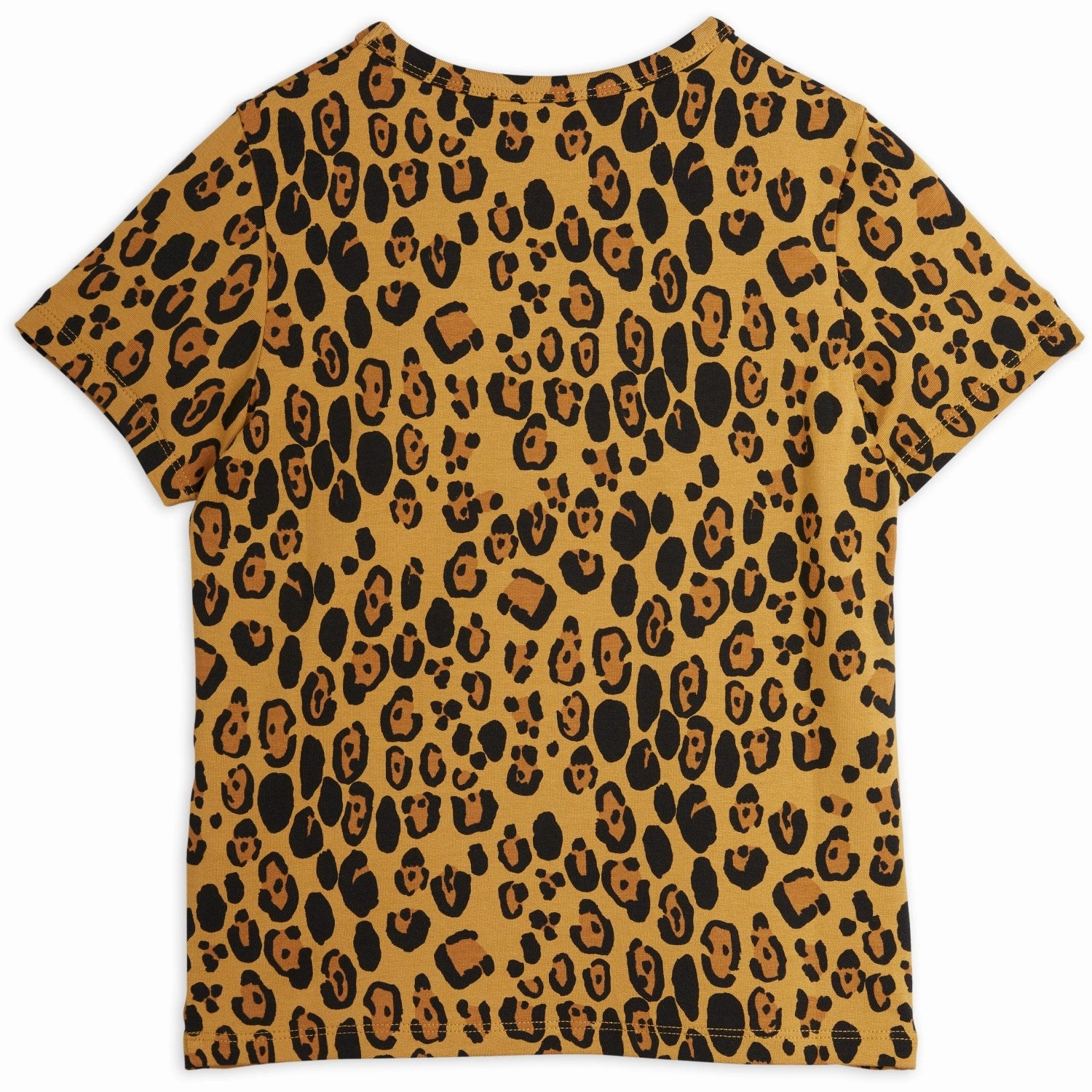 Mini Rodini Beige Basic Leopard T-Shirt Animal print wildness