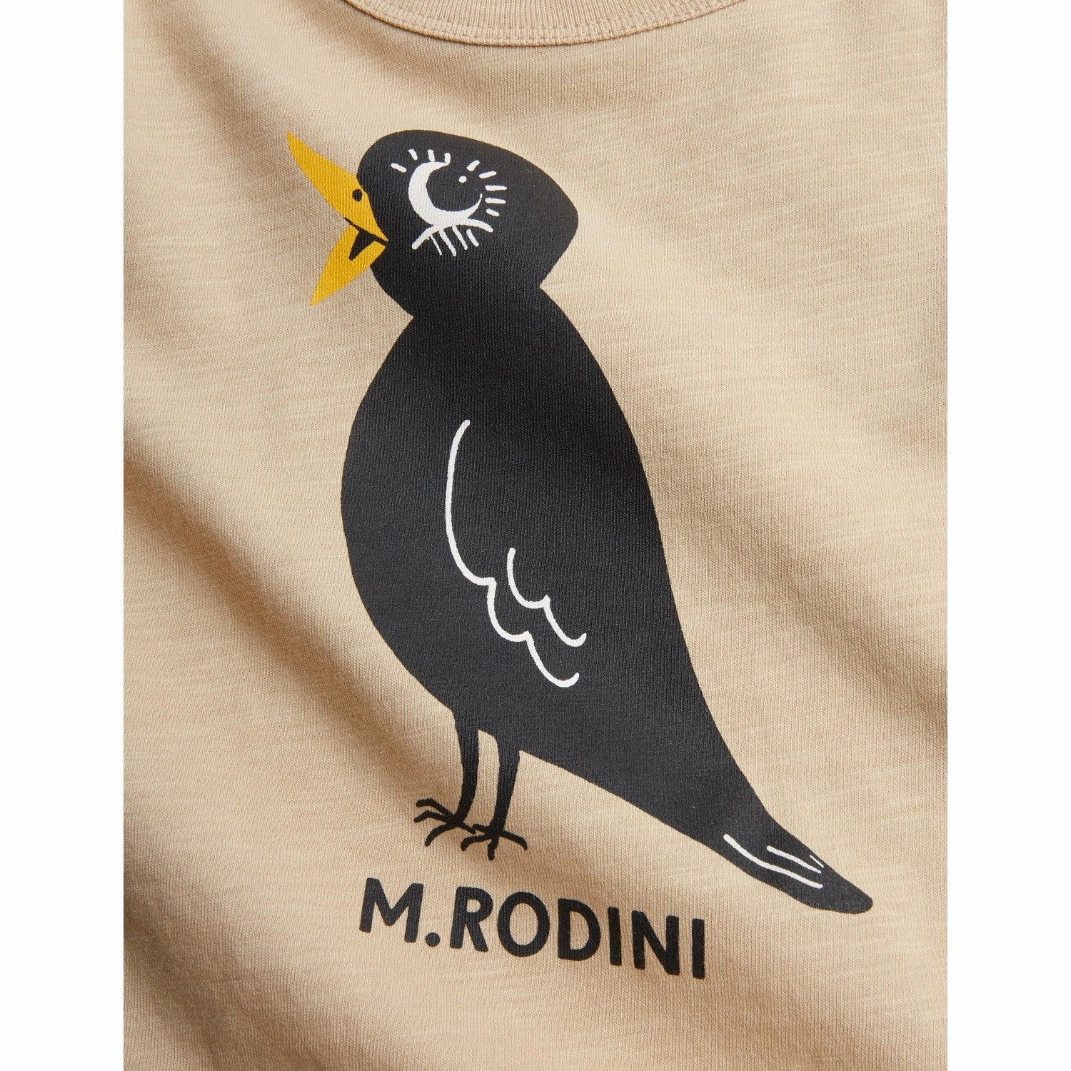 Mini Rodini Beige Blackbird Sp Ss Tee Sporty Layer