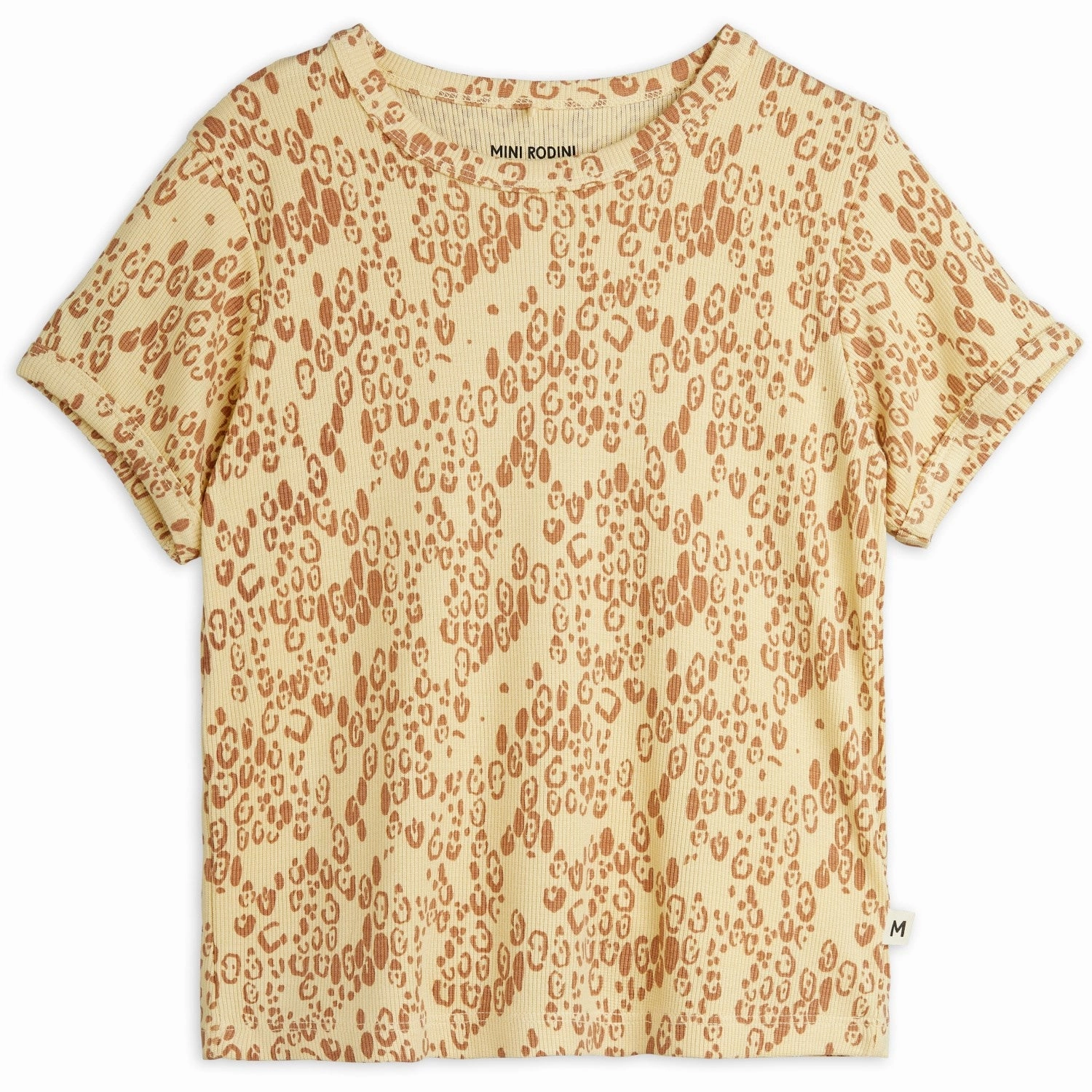Comfortable Touch Mini Rodini Beige Mini Leopard AOP Ss Tee