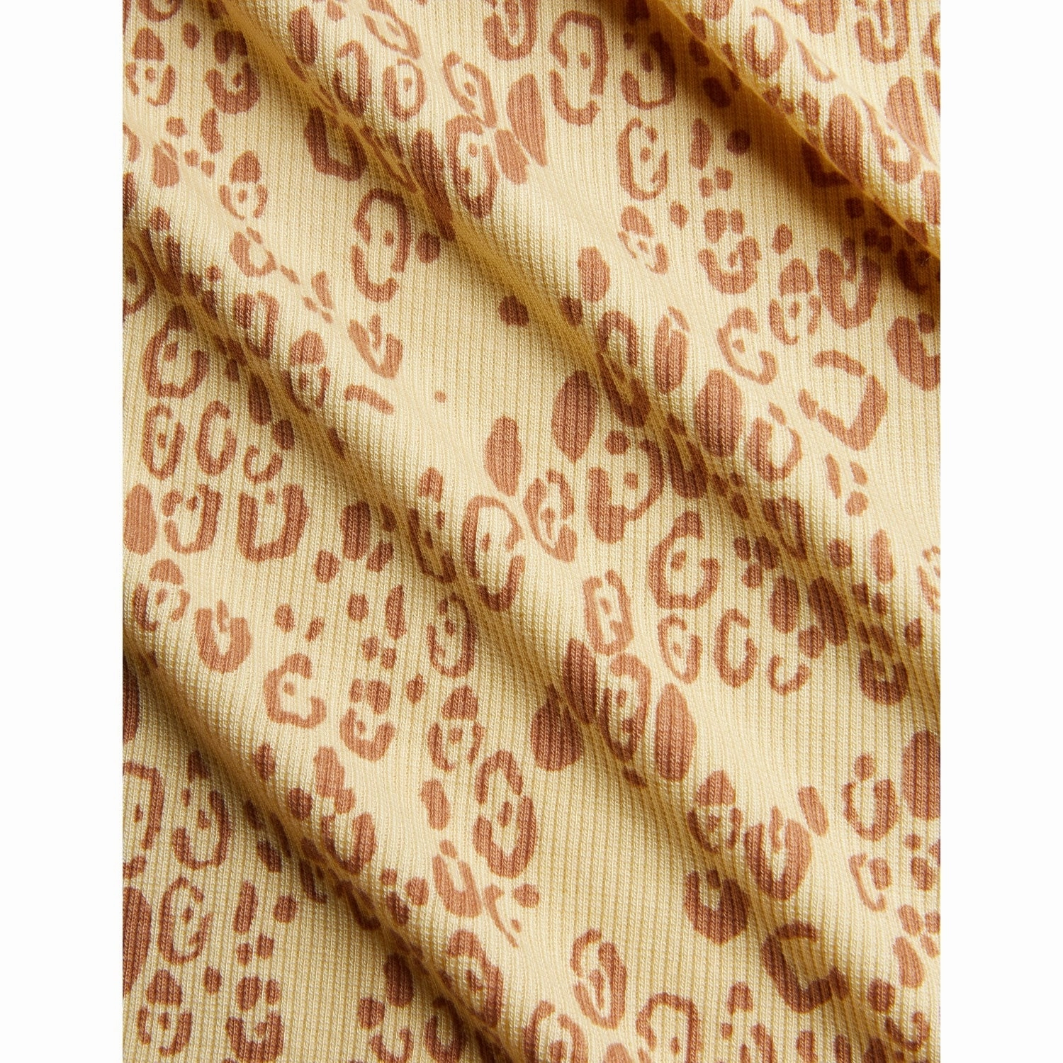 Mini Rodini Beige Mini Leopard AOP Ss Tee OdorResistant athletic style