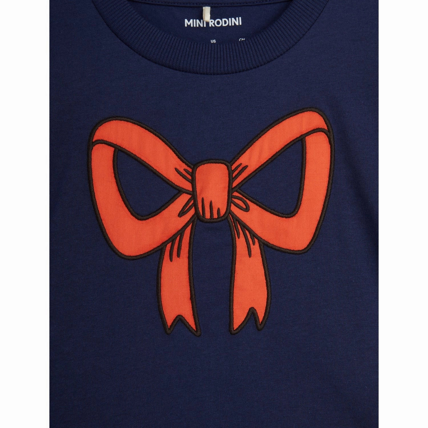Everyday Wearable Mini Rodini Blue Bow Application T-Shirt
