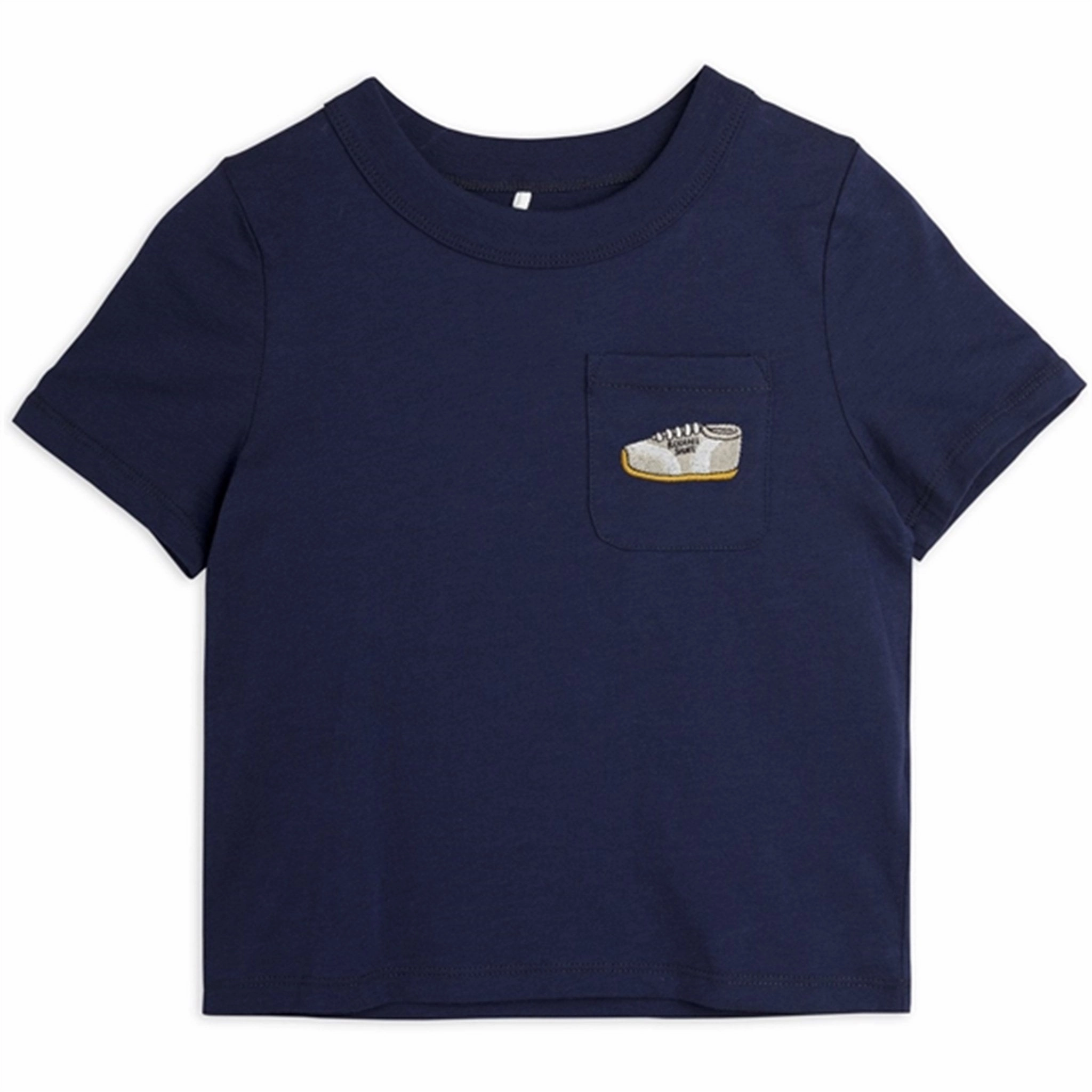 Mini Rodini Blue Jogging Emb T-shirt Eco Friendly Production