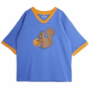Basic Layer Basic Wardrobe Piece Mini Rodini Blue Squirrel Sp T-shirt Loose Fit