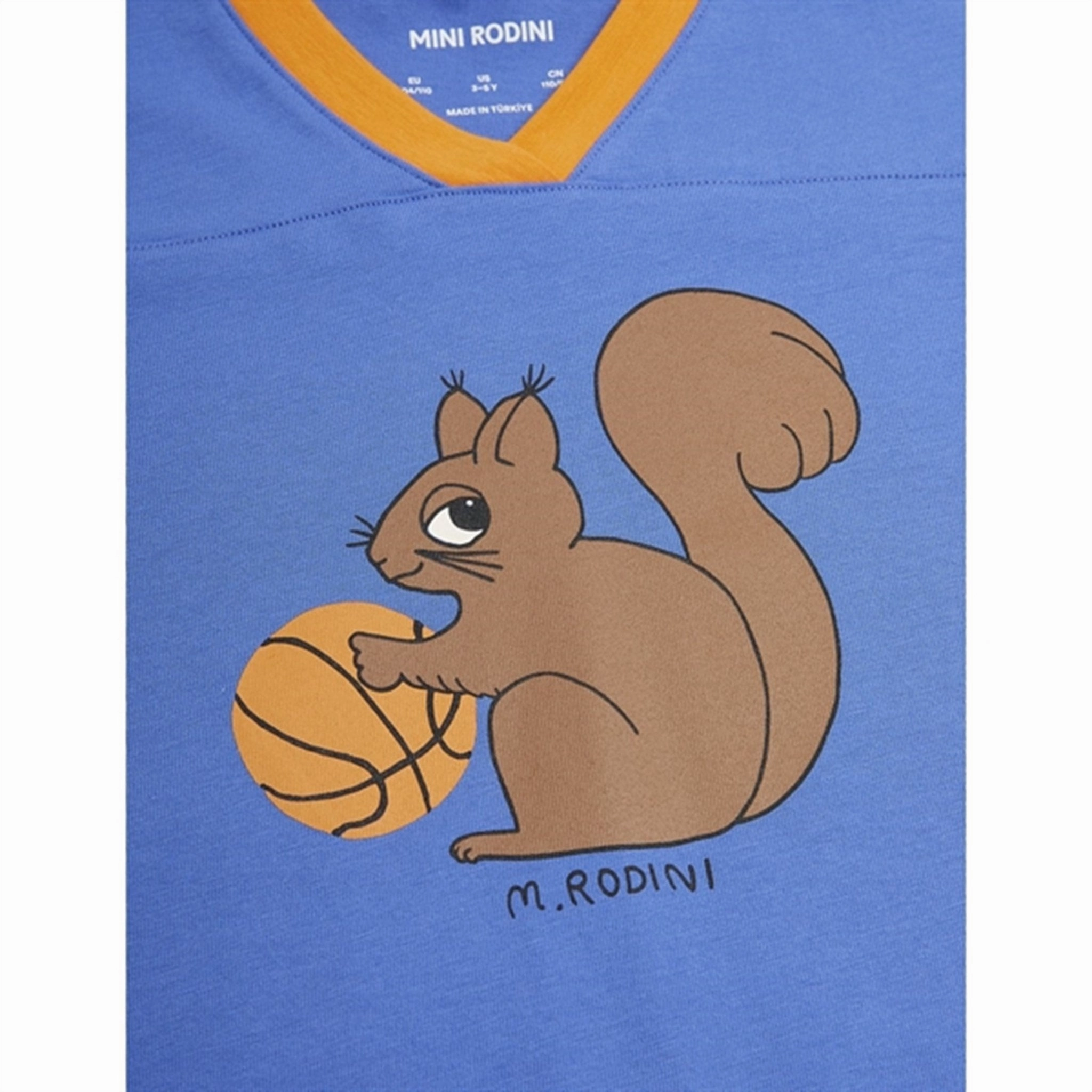 Relax Comfort Style Mini Rodini Blue Squirrel Sp T-shirt Loose Fit
