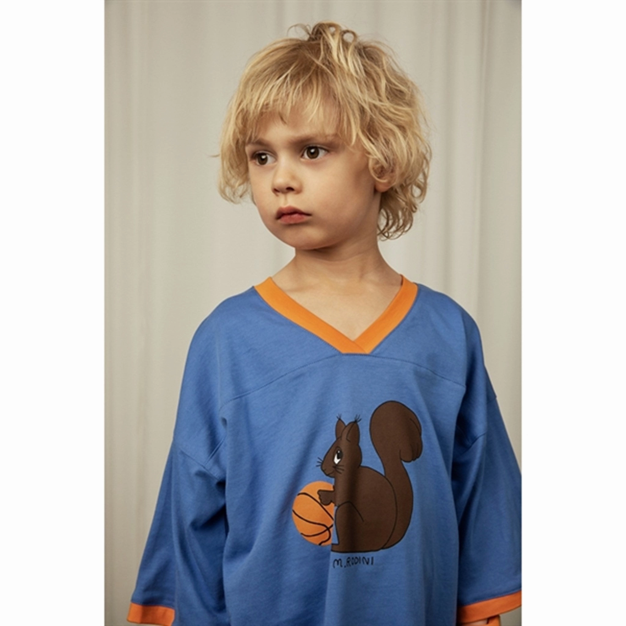 Comfortable Piece Mini Rodini Blue Squirrel Sp T-shirt Loose Fit