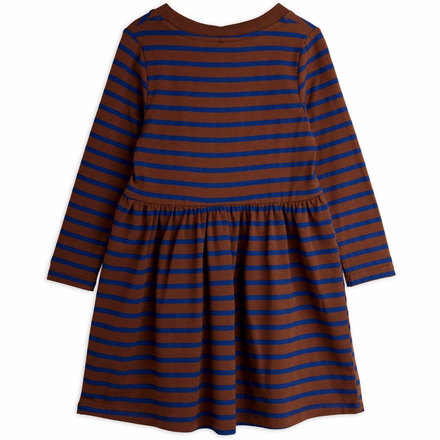 Odor-Control Cool Shape Mini Rodini Brown Stripe Bird Patch Ls Dress