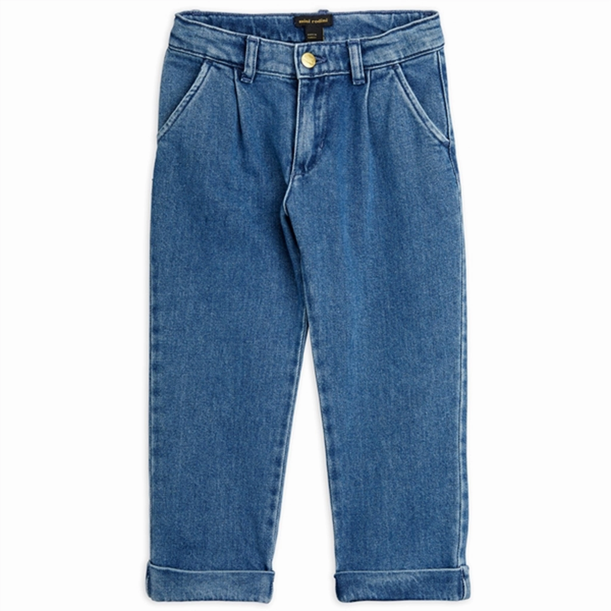 Mini Rodini Denim Chinos Blue Stretch Unisex Wear Classic Wear