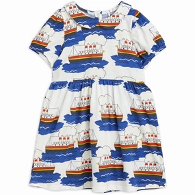 Mini Rodini Ferry AOP Dress Multi Chill Lines