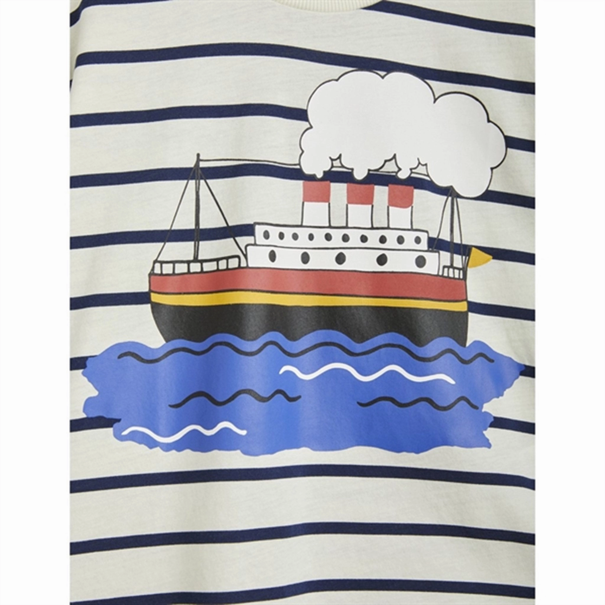 Picnic Mini Rodini Ferry Stripe T-shirt Blue