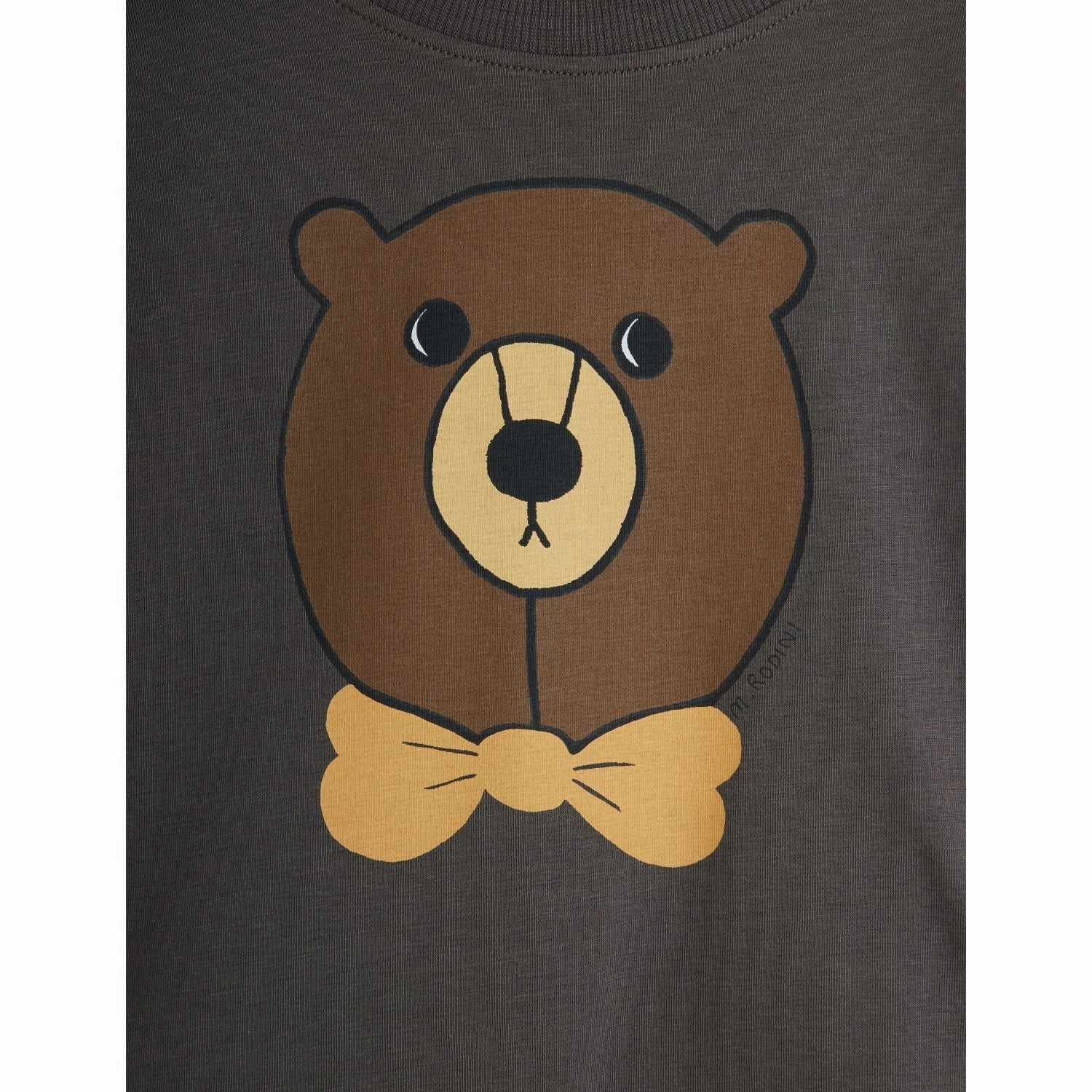 Classic Appeal Mini Rodini Grey Bear Sp Ls Top