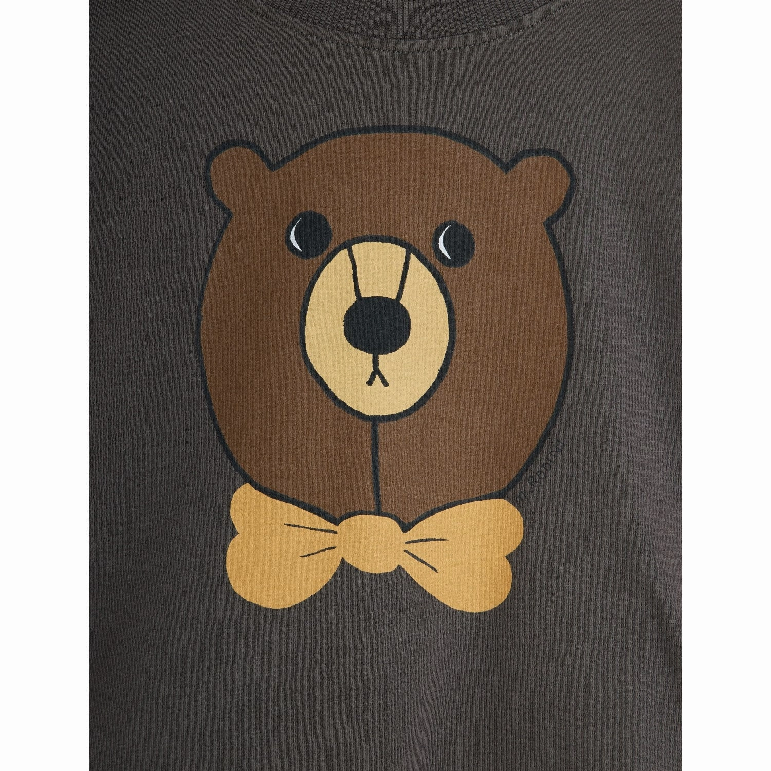Office Outfit Mini Rodini Grey Bear Sp Ls Top