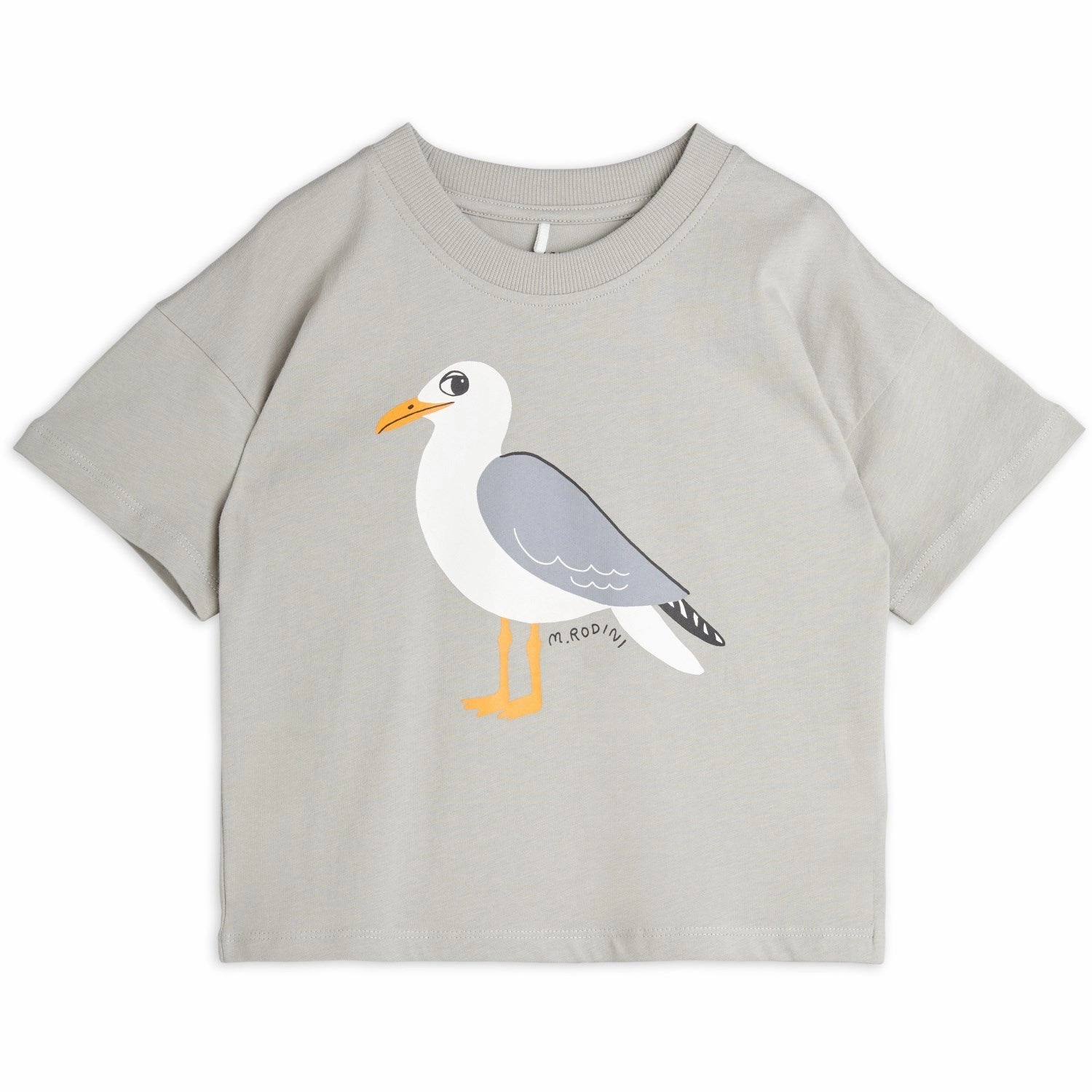 graduation Fur combination Mini Rodini Grey Seagull T-Shirt