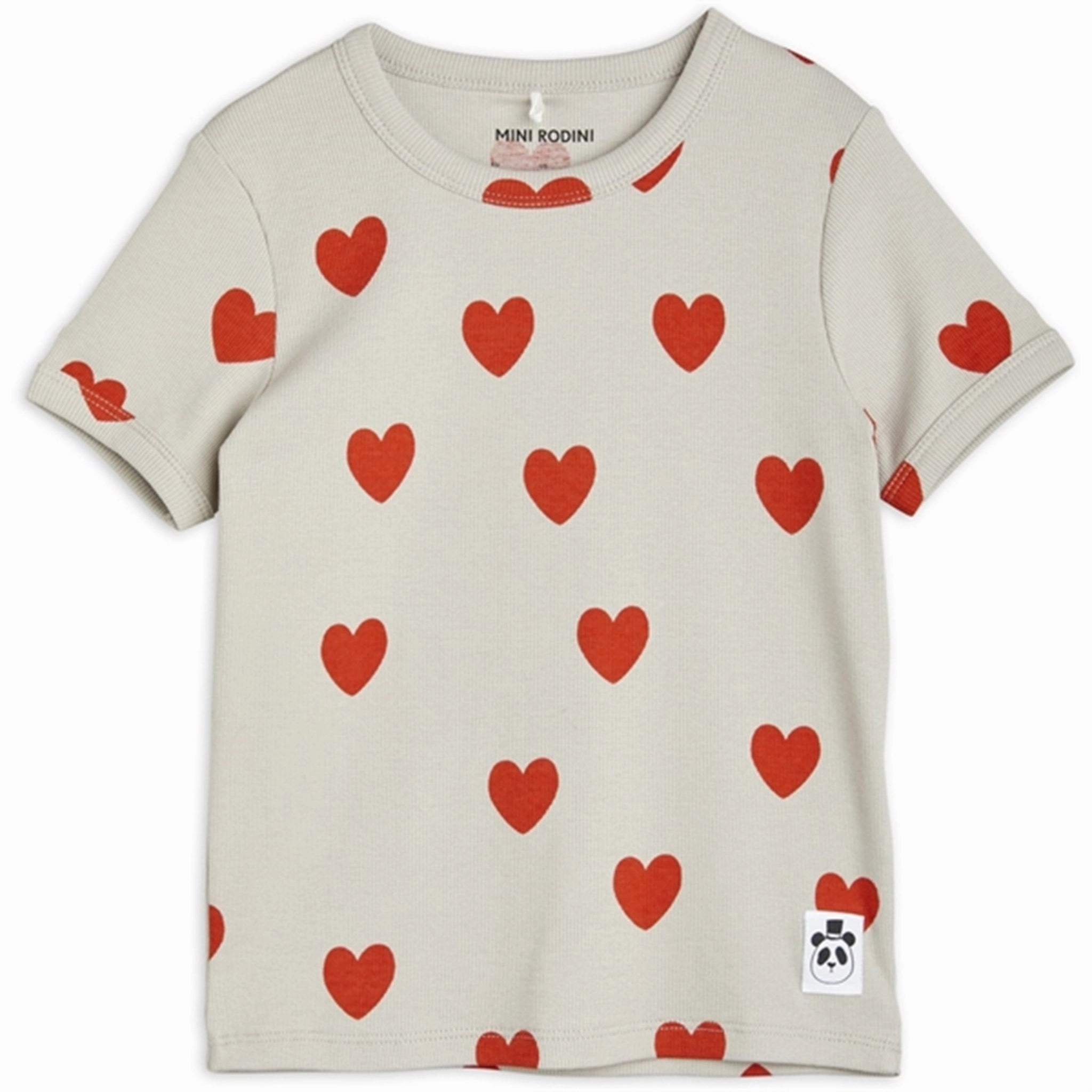 Easy Fit Wear EasyCare Fabric Mini Rodini Hearts Aop T-shirt Grey