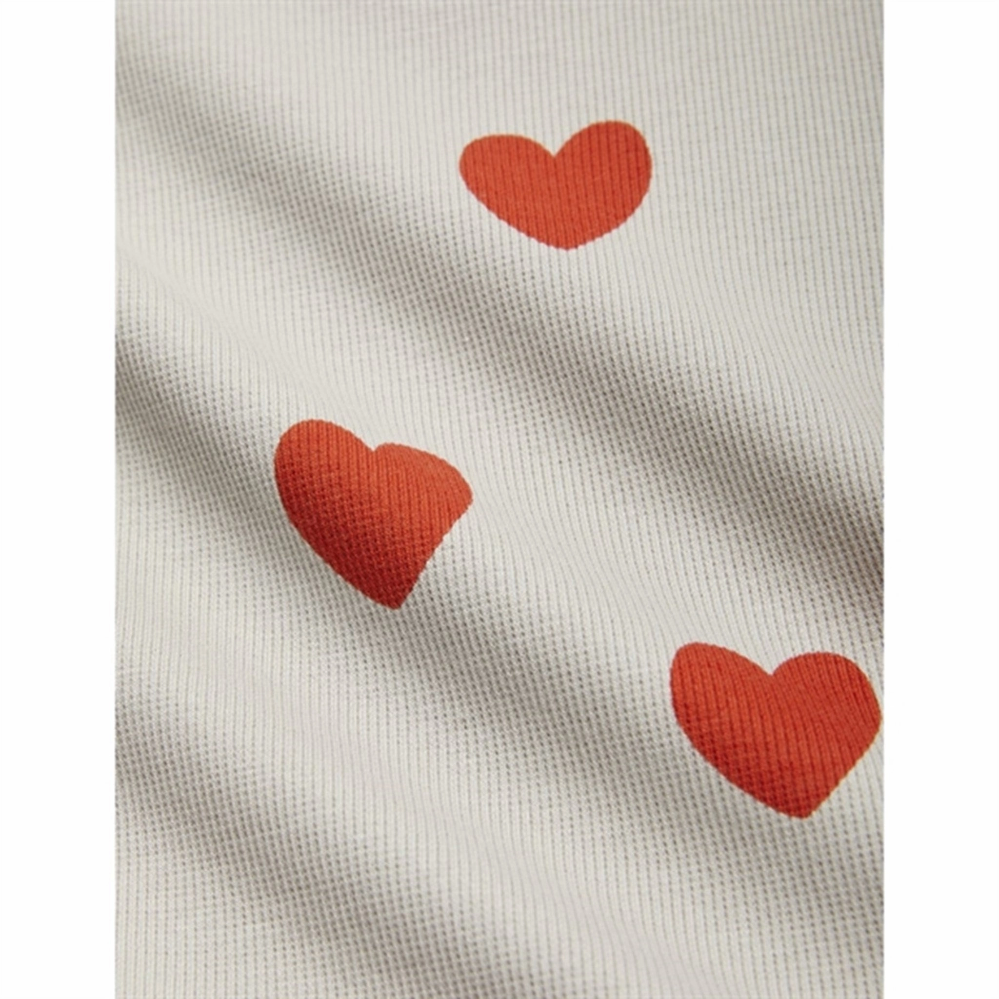 Stylish Design Mini Rodini Hearts Aop T-shirt Grey