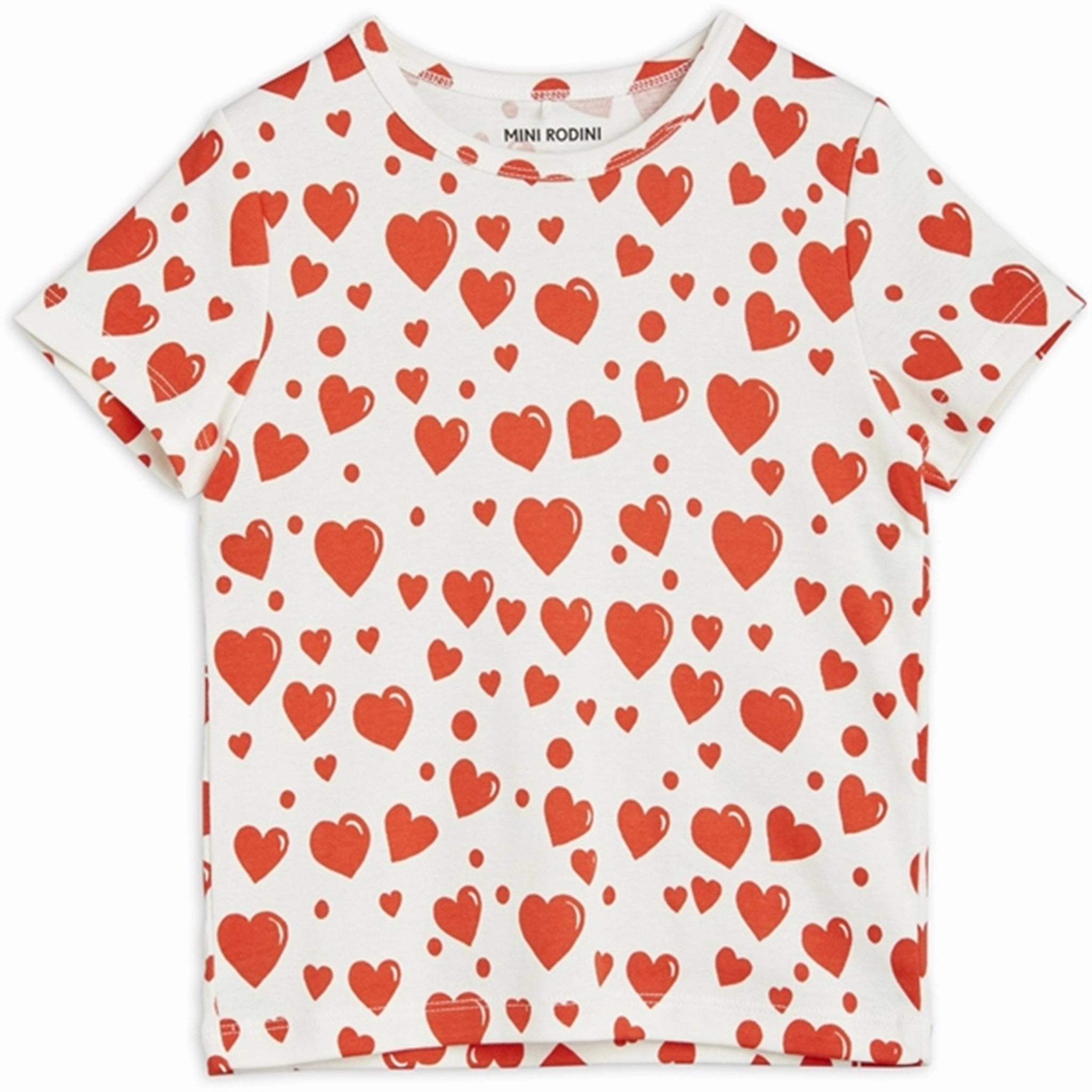 Low Profile Collar AdvancedMoistureManagement Mini Rodini Hearts Aop T-shirt Multi