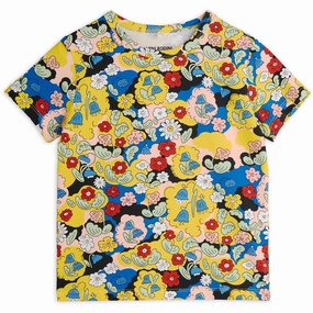 NoSideSeams Mini Rodini Multi Flowers AOP Ss Tee