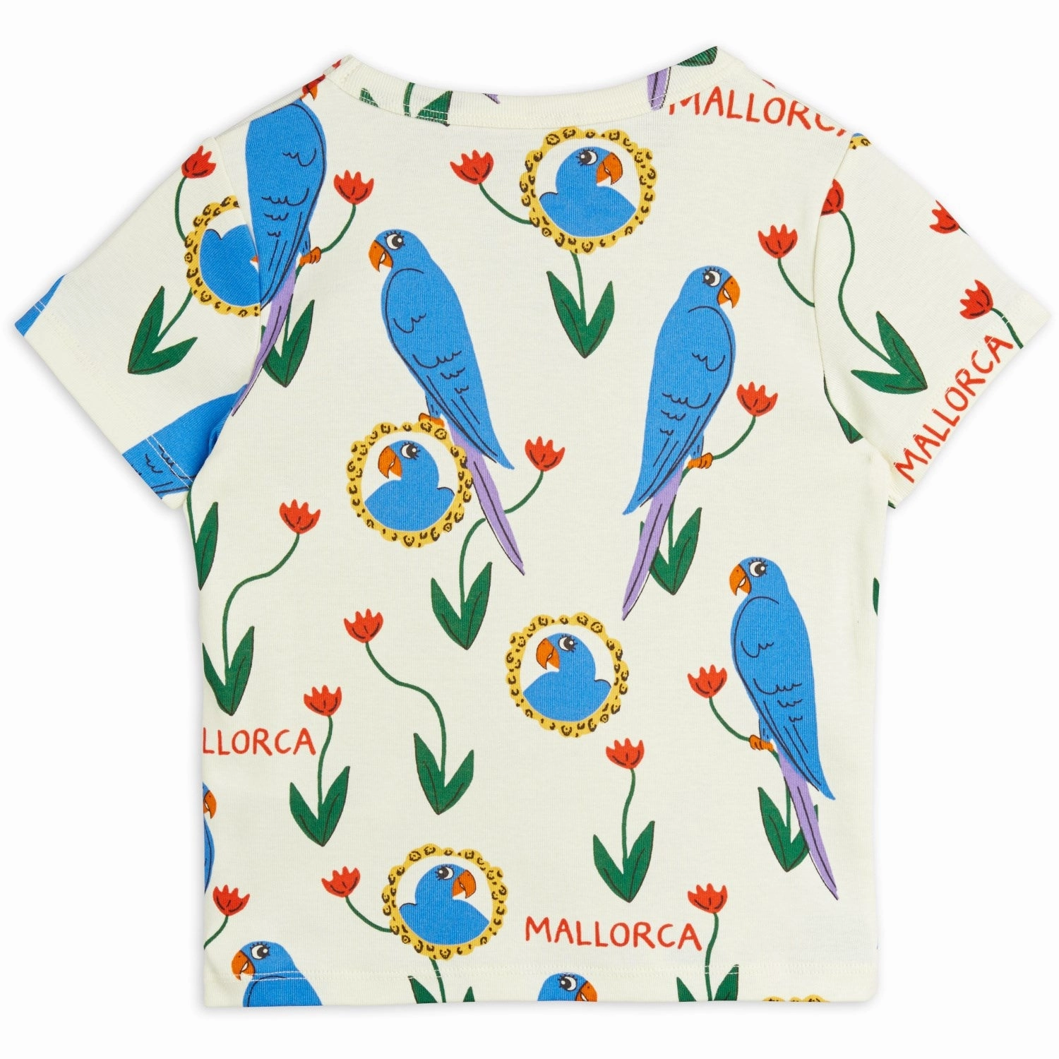 Mini Rodini Multi Parrots AOP T-Shirt Popular