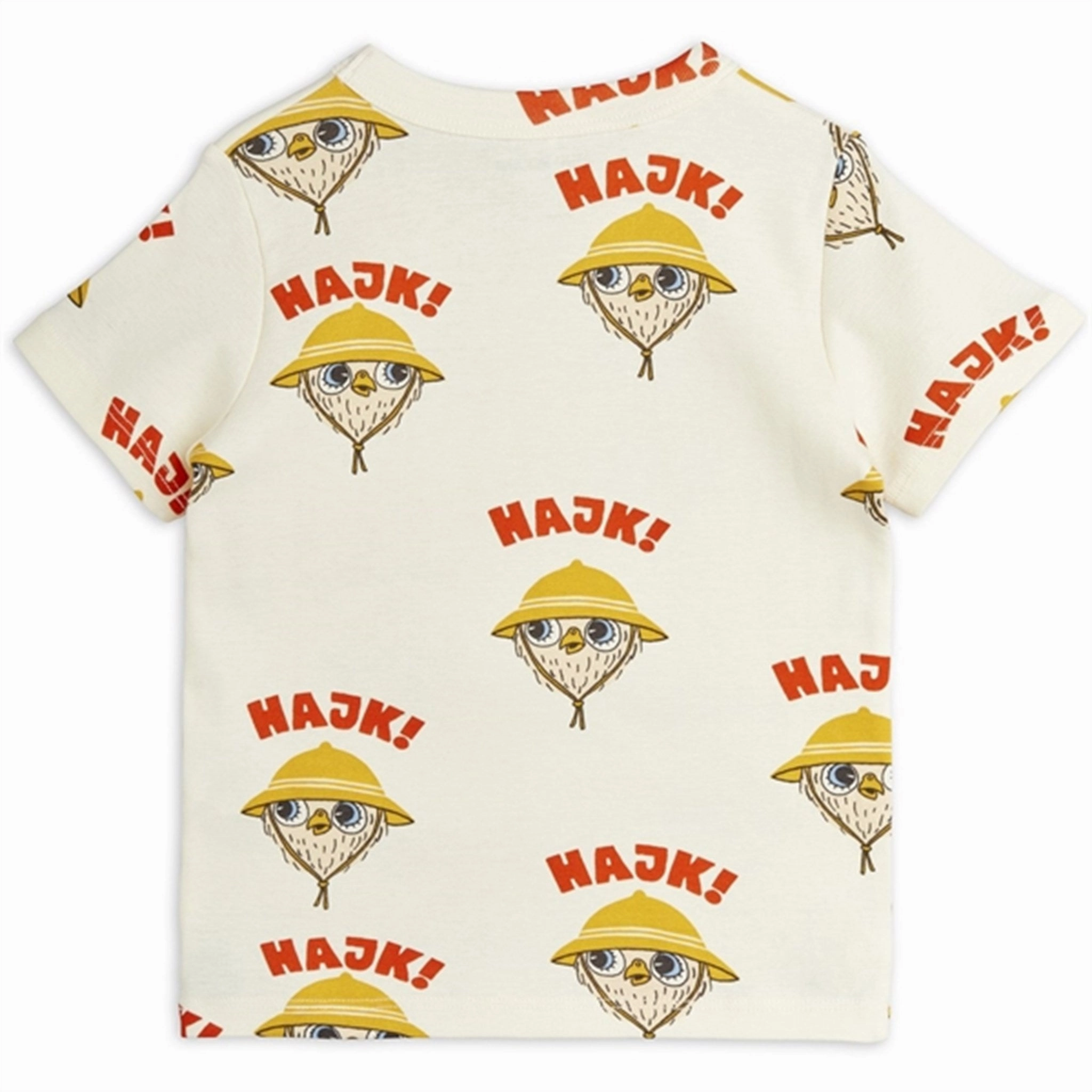 Mini Rodini Offwhite Hike Aop T-shirt Lace trim Comfy Essentials Wear