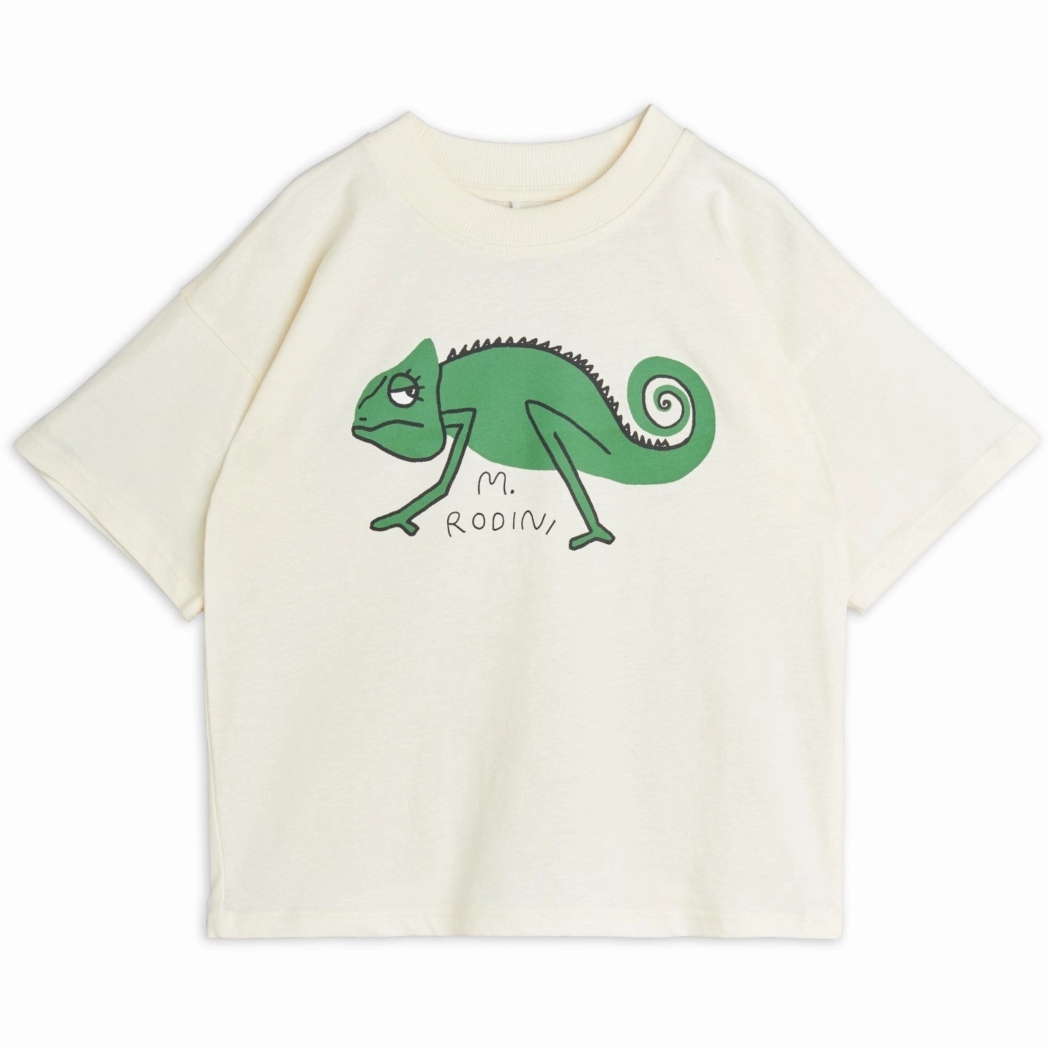 Sporty Layer Look Mini Rodini Offwhite Lizard T-Shirt