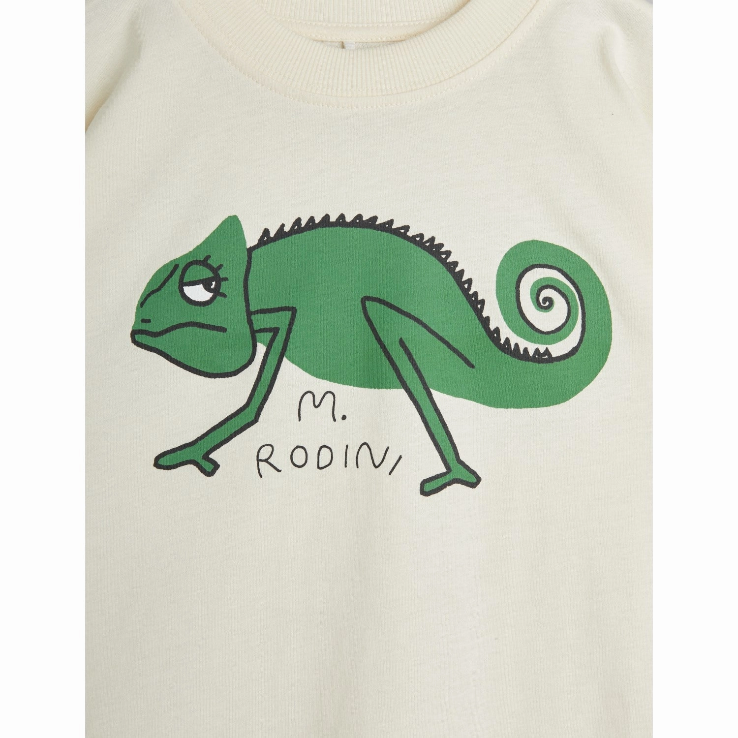 Camping practicality Good stretch Mini Rodini Offwhite Lizard T-Shirt