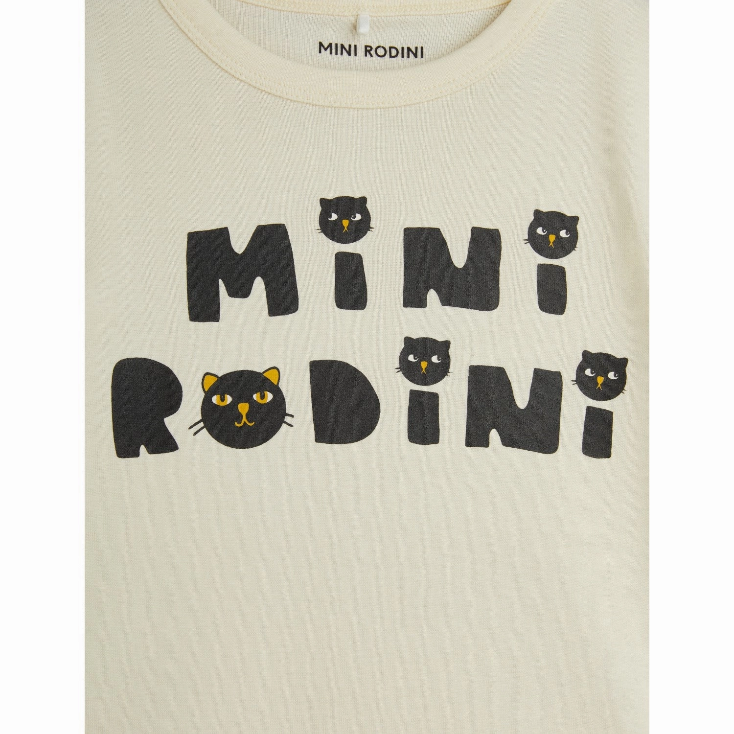 Mini Rodini Offwhite Mini Rodini Cats T-Shirt Classic Vibes
