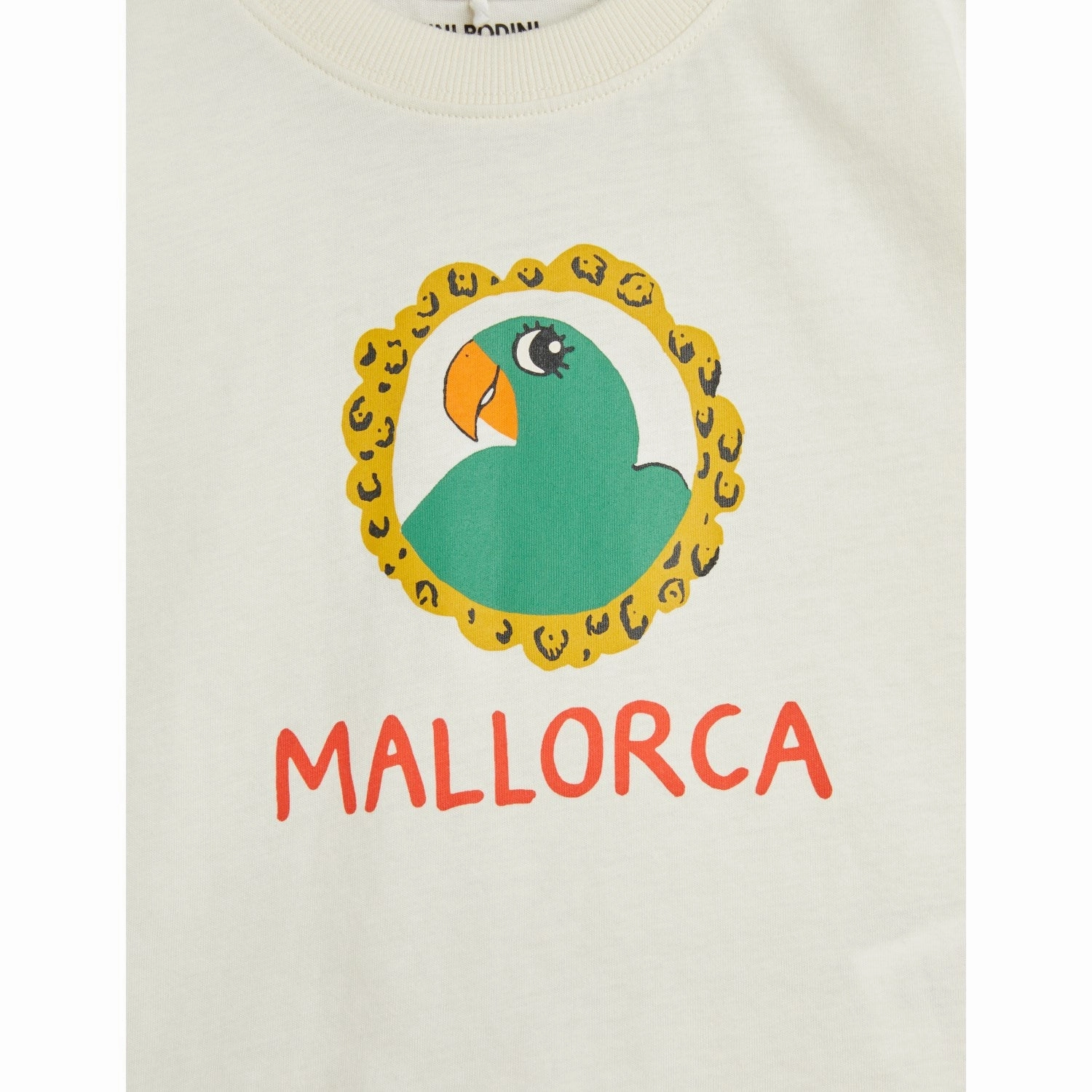 Mini Rodini Offwhite Parrot T-Shirt Relax Outfit