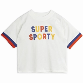 Mini Rodini Offwhite Super Sporty Sp T-shirt Summer Ready Weekend Smart