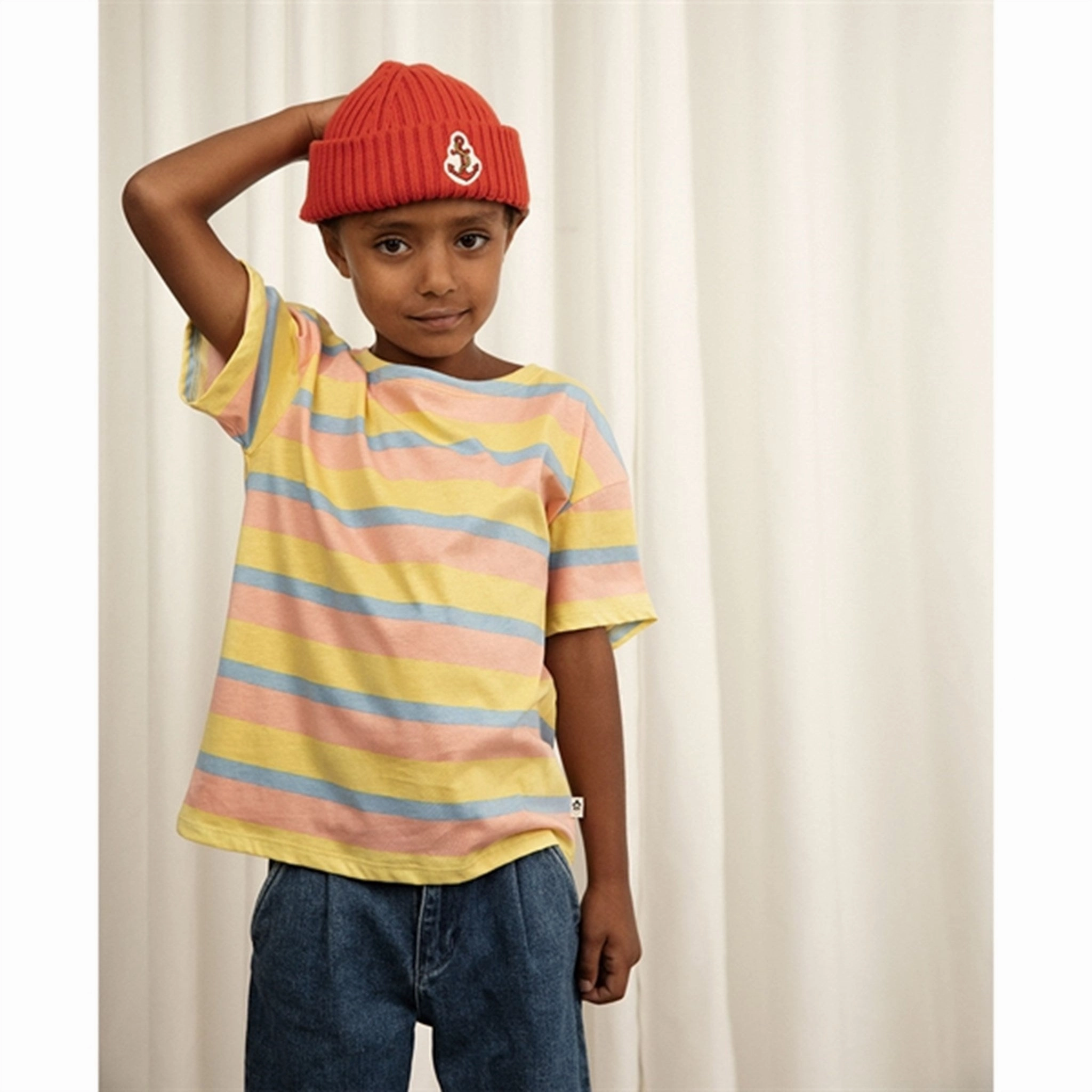 Mini Rodini Pastel Stripe T-Shirt Multi Casual Style